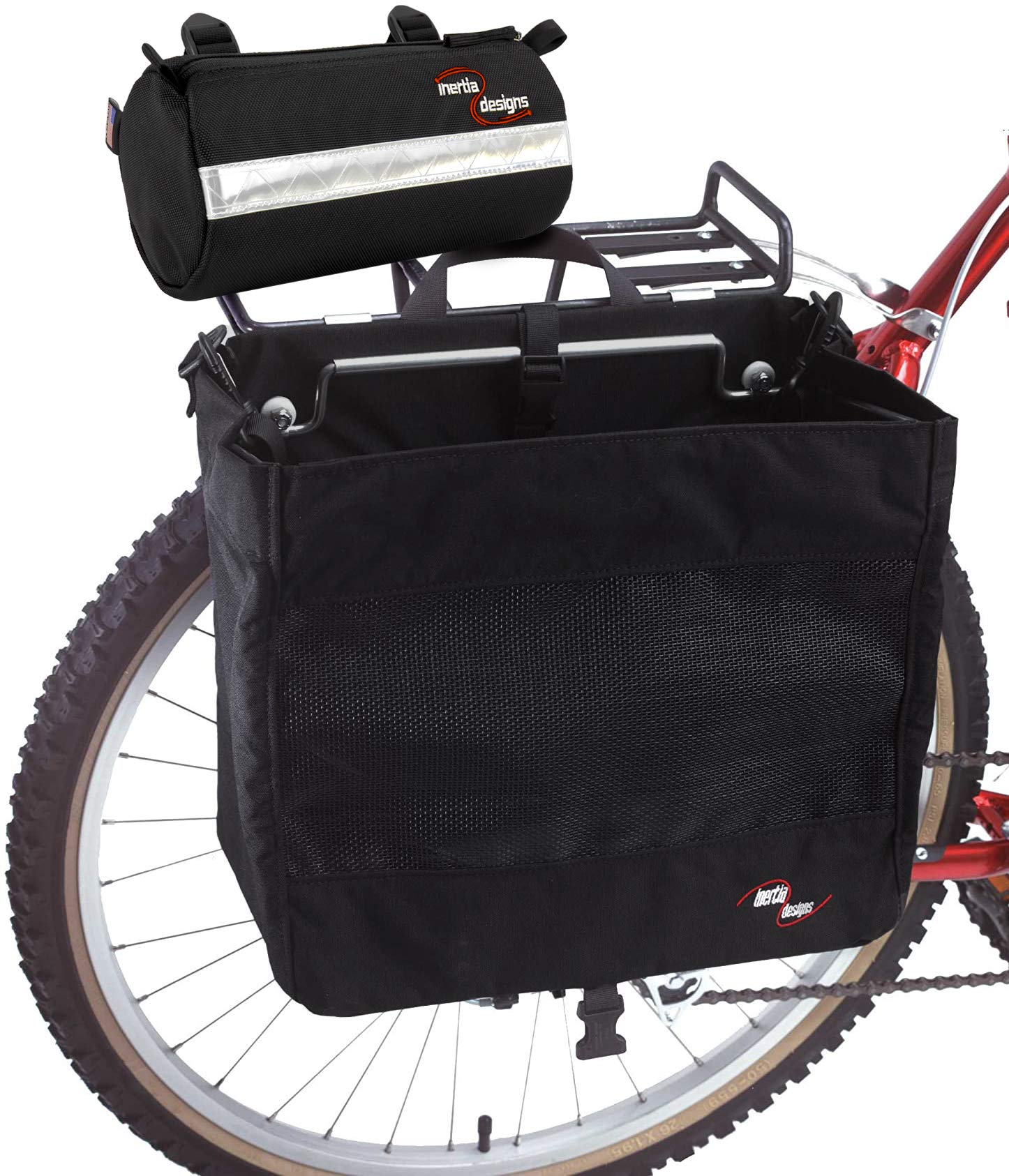 Metro Bike Basket Pannier - Single Side Mount, Black | Perfect for Commuting, Grocery Shopping & Urban Cycling