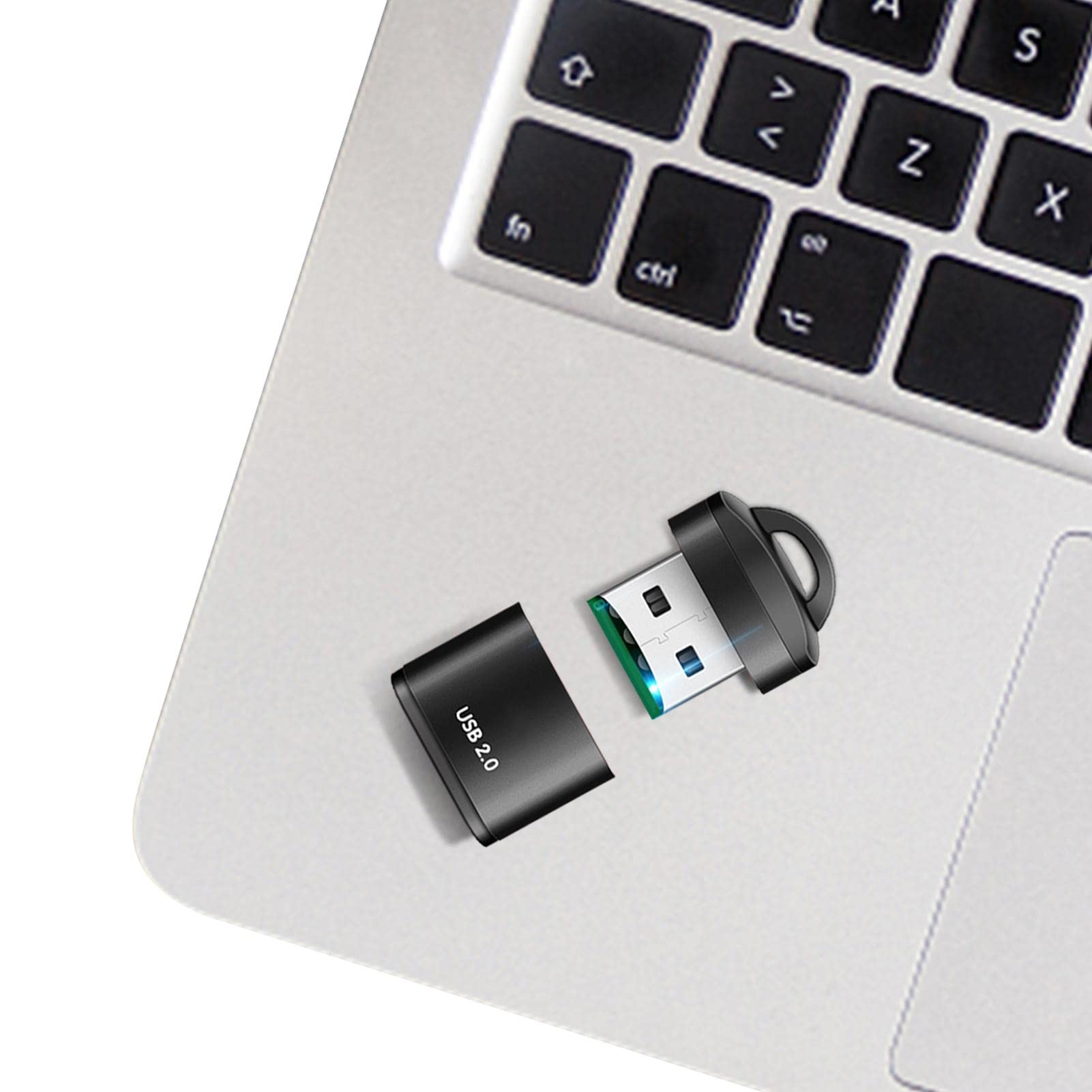 High-Speed USB 2.0 Card Reader - Micro SD Adapter for Computer, Phone & Car (0.78x0.70 Inches) | Perfect for Data Transfer, Music Playback & File Backup