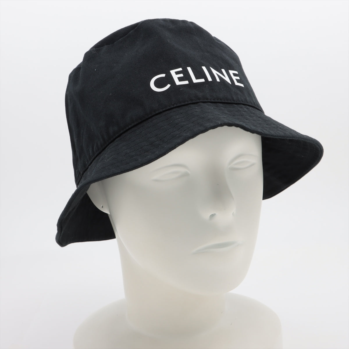 Celine Navy Bucket Hat for Women - Adjustable Cotton Sun Hat with Brim, Size S - Perfect for Beach, Travel and Summer Outdoor Activities