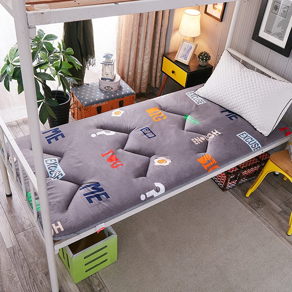KKCD Japanese Tatami Floor Mattress - Foldable Futon Mattress Topper, Korean Floor Mattress for Kids, Roll-Up Japanese Bed - Portable Camping & Dormitory Guest Bed - 150x200cm (59x79 inches) - Perfect for Home, Travel & Outdoor Camping