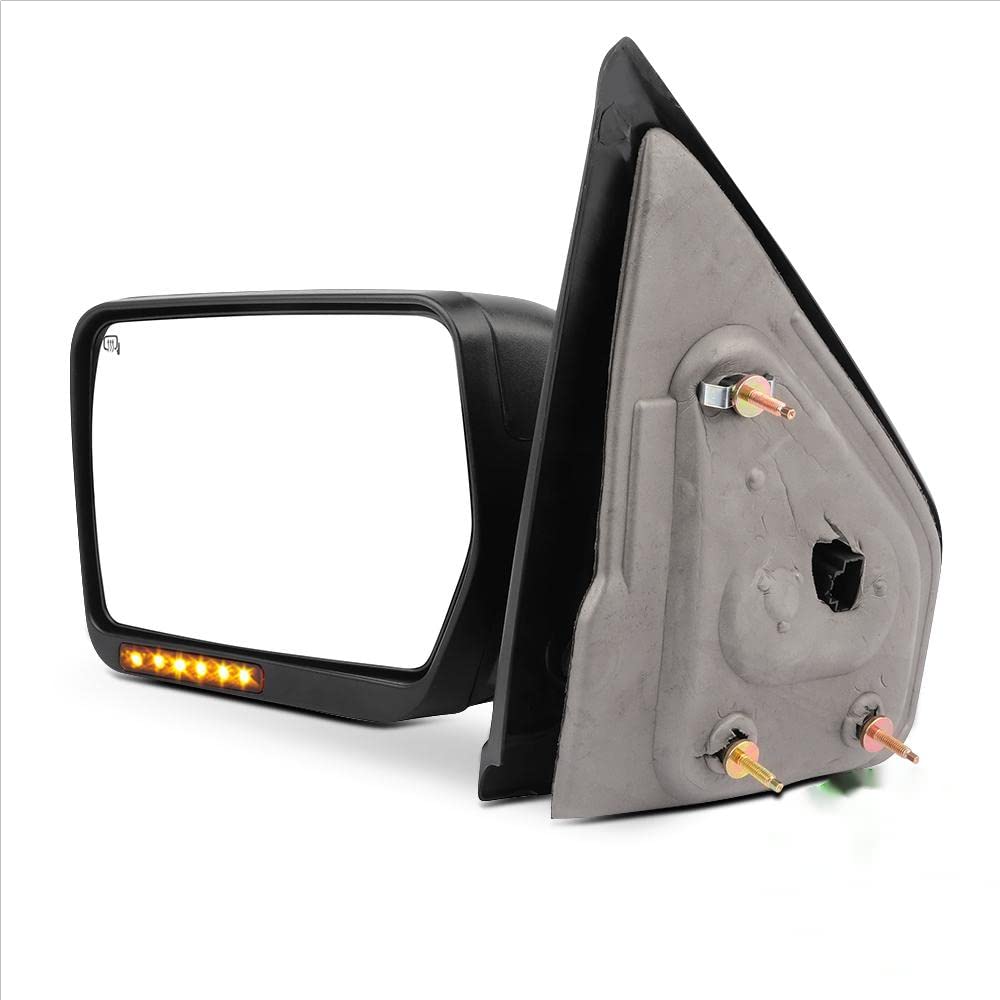 SCITOO Power Heated Towing Mirror with LED Signals for 2004-2006 Ford F-150 - Driver Side Exterior Rear View Mirror - Perfect for Towing, Off-Roading & Night Driving