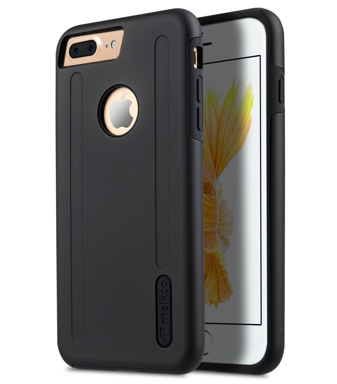 Premium Kubalt Shockproof Case for Apple iPhone 8 Plus & iPhone 7 Plus (5.5 Inch) - Slim Protective Cover with Anti-Scratch Black Matte Finish | Perfect for Daily Use, Outdoor Activities & Travel Protection