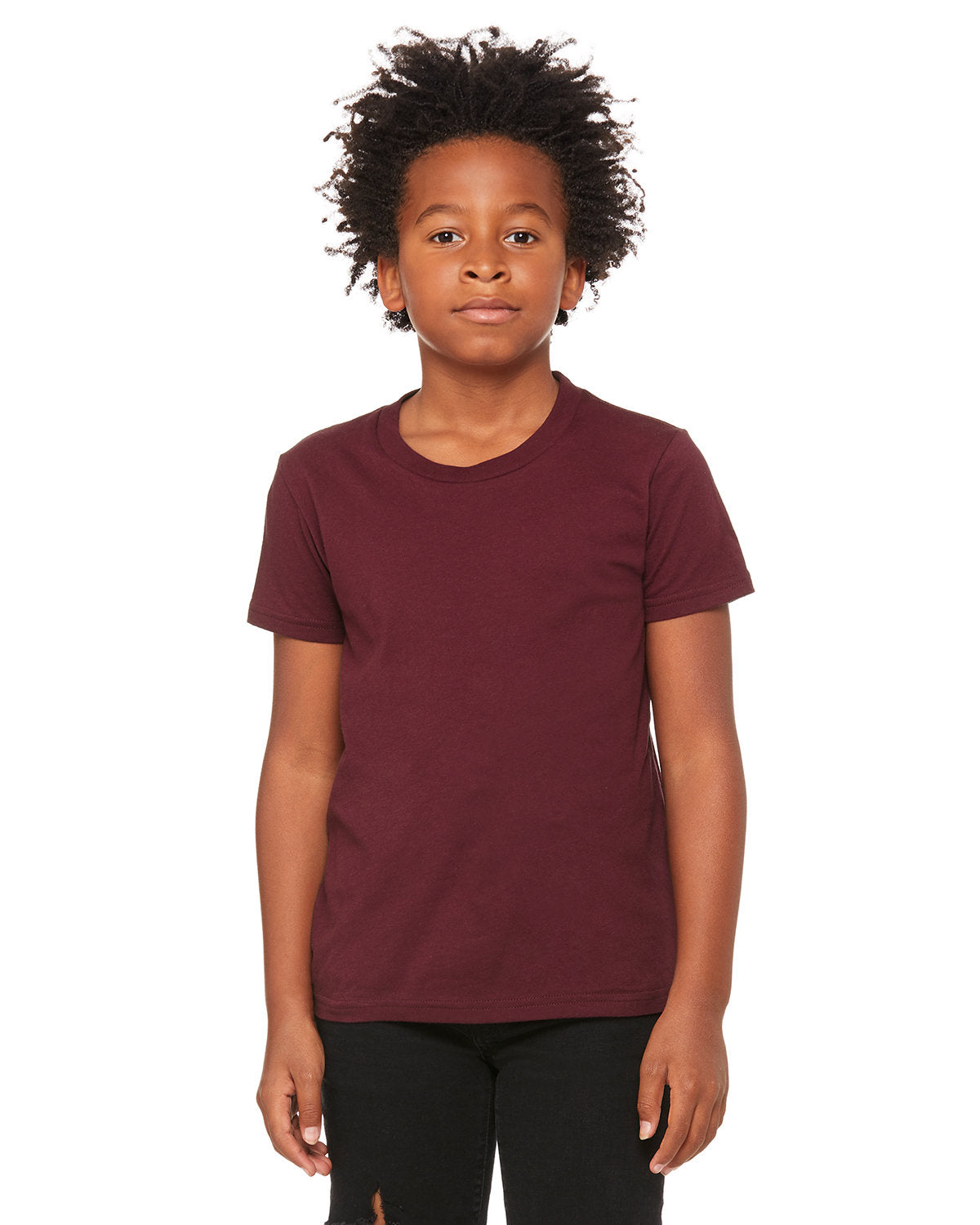Bella + Canvas 3001Y Youth Jersey T-Shirt - Soft Cotton Short Sleeve Tee for Kids & Teens - Perfect for School, Sports & Everyday Wear