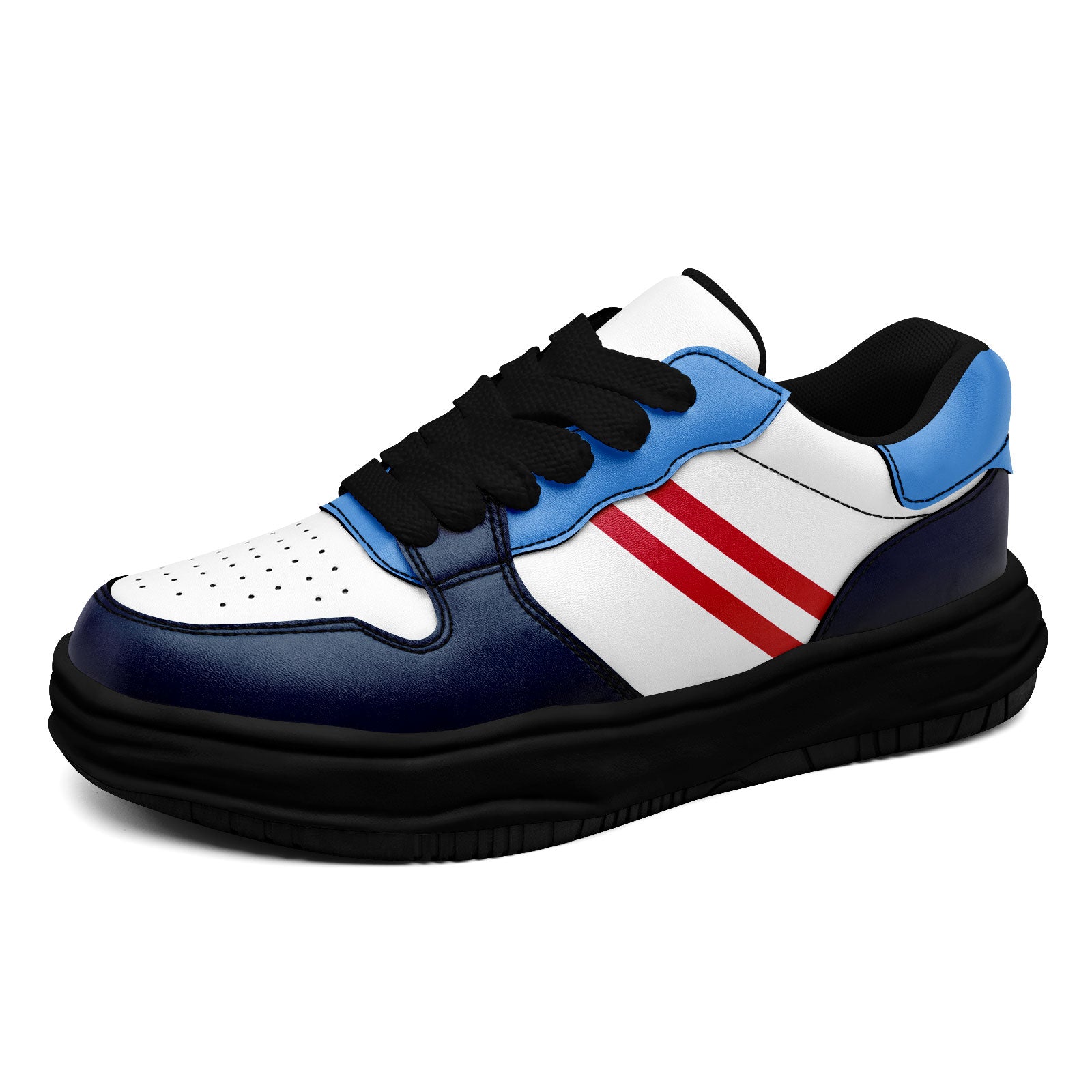 Custom Blue & White Tennessee Themed Personalized Sneakers - FN032 D020389 - Perfect for Sports, Casual Wear & Fan Merchandise
