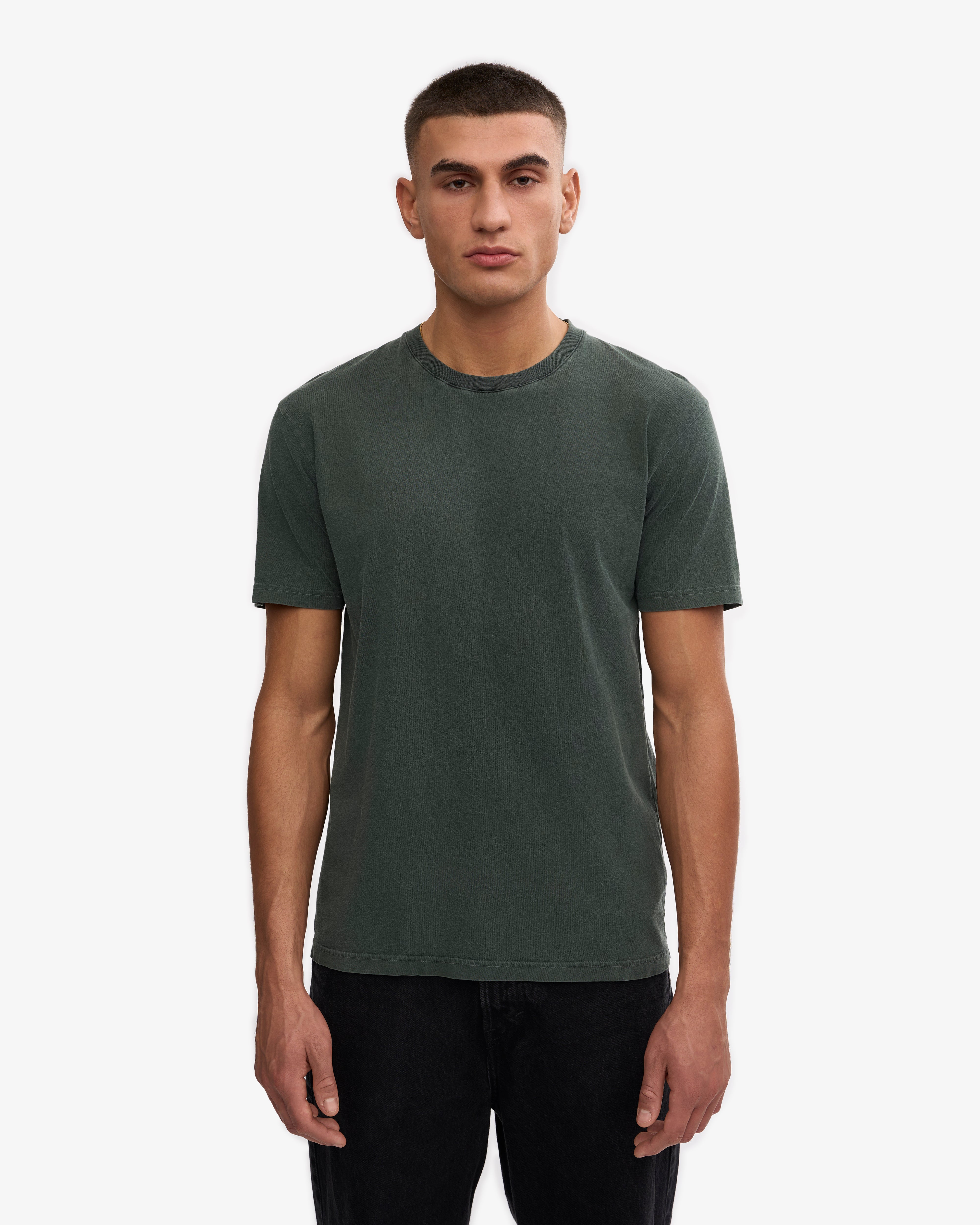 Classic Organic Cotton T-Shirt - Midnight Forest Green | Eco-Friendly & Comfortable for Casual Wear & Outdoor Activities