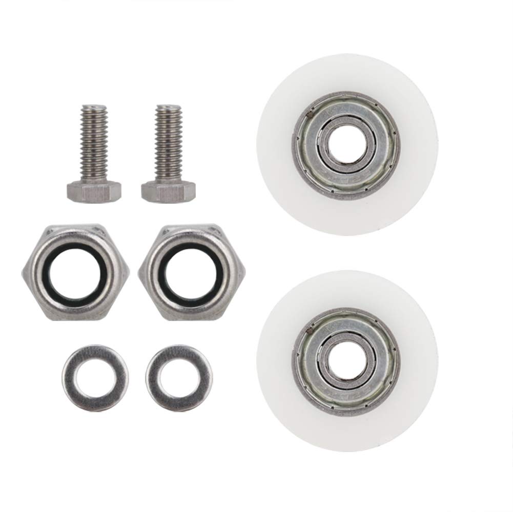 AYNEFY Heavy Duty Greenhouse Door Wheels with Bolts & Nuts - Easy Push-Pull Rollers for Storage Rooms, Farm Warehouses & Greenhouses | Durable Sliding Door Track System for Smooth Operation