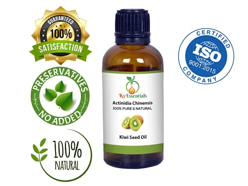 100% Pure Cold Pressed Kiwi Seed Oil (Actinidia Chinensis) - 10ml Natural Carrier Oil for Skin & Hair Care - Hydrating Facial Serum, Anti-Aging Moisturizer, DIY Cosmetic Ingredient