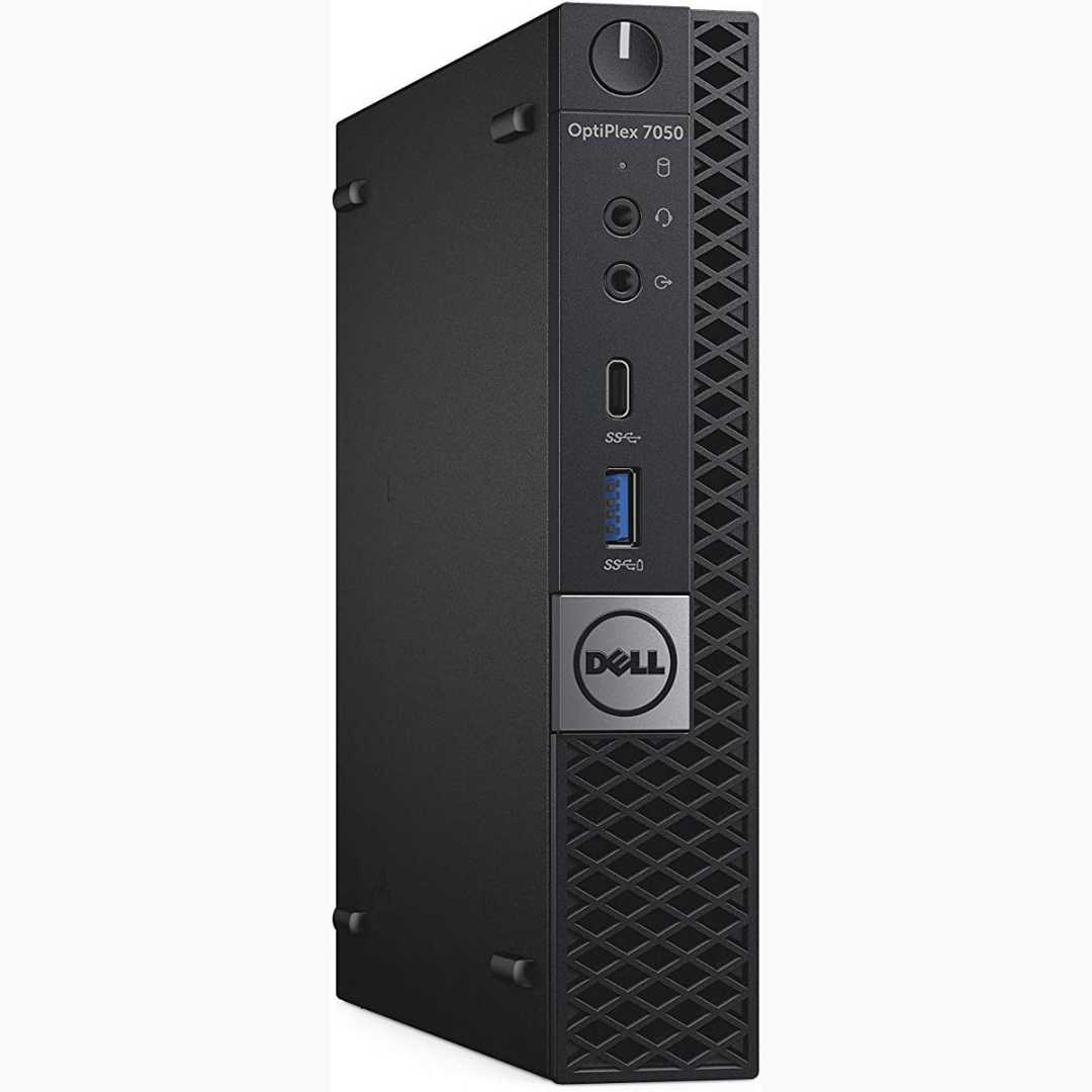 Refurbished Dell OptiPlex 7050 Micro Desktop PC - Intel Core i5-7500T 2.8GHz, 8GB RAM, 256GB SSD, Windows 10 Pro | Compact Business Computer for Office, Home & Small Workspaces