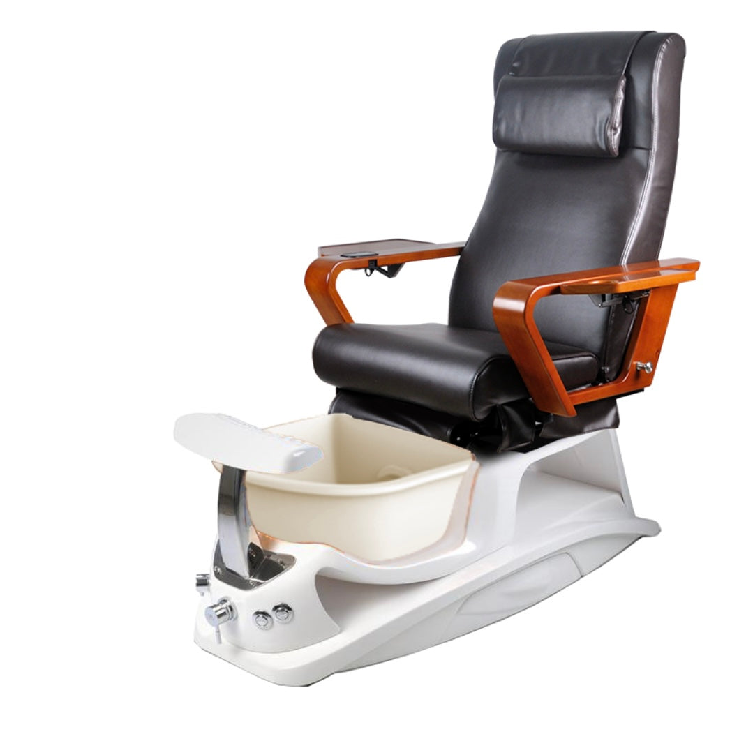 Argento Pedicure Spa Round Sink with Installation Kit - Compatible with ANS 21 Pedicure Chair - Perfect for Nail Salons & Spa Treatments