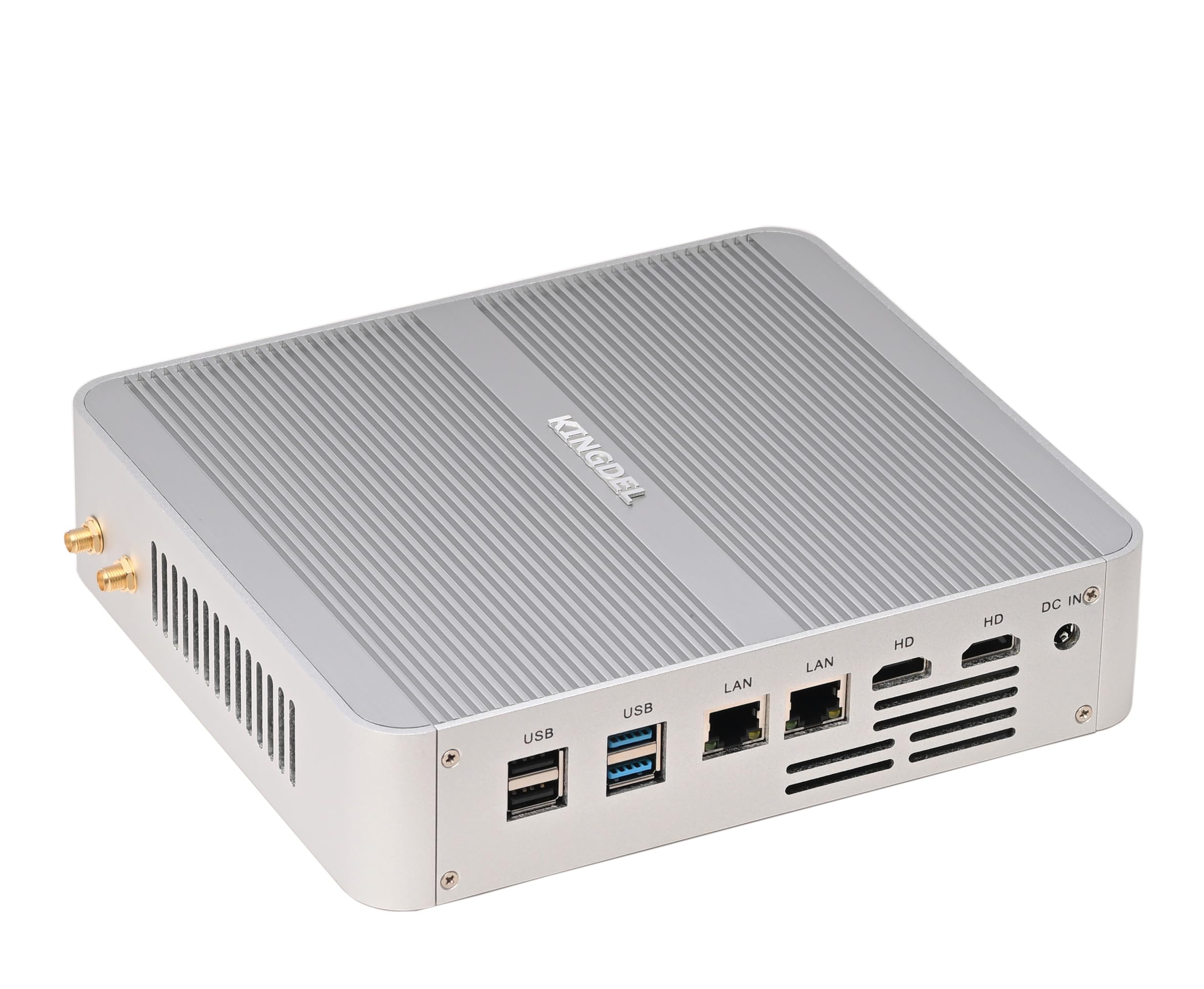 KINGDEL Mini PC 10th Gen - Intel Core i5-1035G4 Quad-Core Mini Computer with Silent Fan, 8GB DDR4 RAM, 128GB SSD, Dual HDMI & LAN Ports, Optical SPDIF - Perfect for Home Office, Digital Signage & Media Center