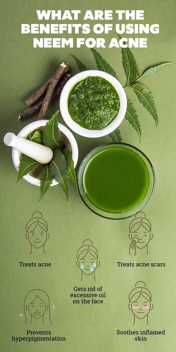Pure Pik Organic Neem Powder 200g - Natural Neem Leaf Powder for Skin Care, Hair Growth & Face Mask | USDA Certified, Vegan, Chemical-Free | Perfect for DIY Beauty Treatments & Ayurvedic Remedies