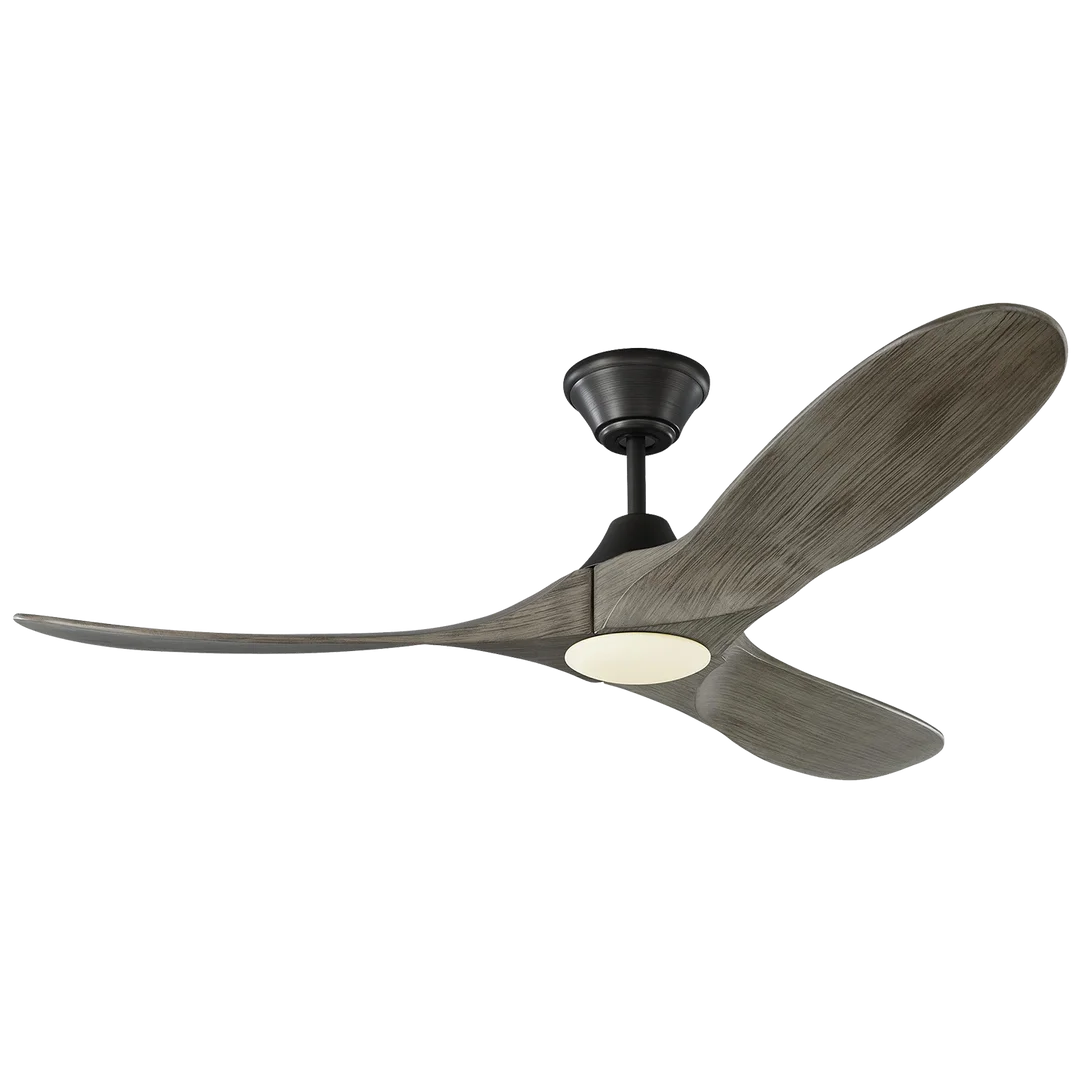 Maverick LED Ceiling Fan with Remote Control, 52 Inch Modern Smart Ceiling Fan with Light, Quiet Reversible Motor, Energy Efficient - Perfect for Living Room, Bedroom, and Office Spaces