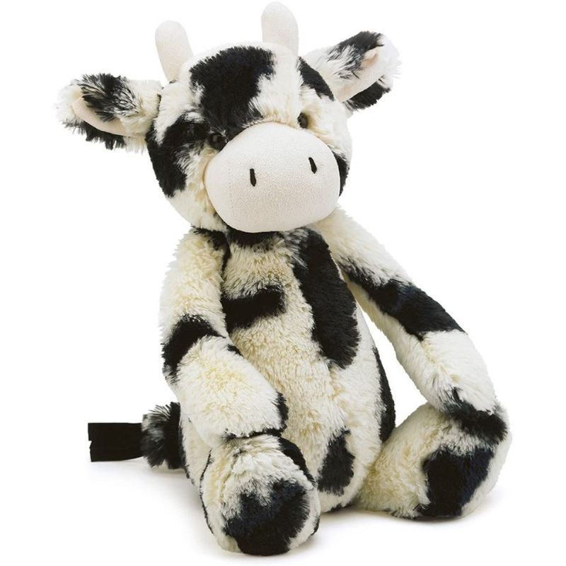 Jellycat Bashful Calf Medium Soft Plush Stuffed Animal - Perfect Baby Shower Gift, Nursery Decor & Cuddly Companion for Kids