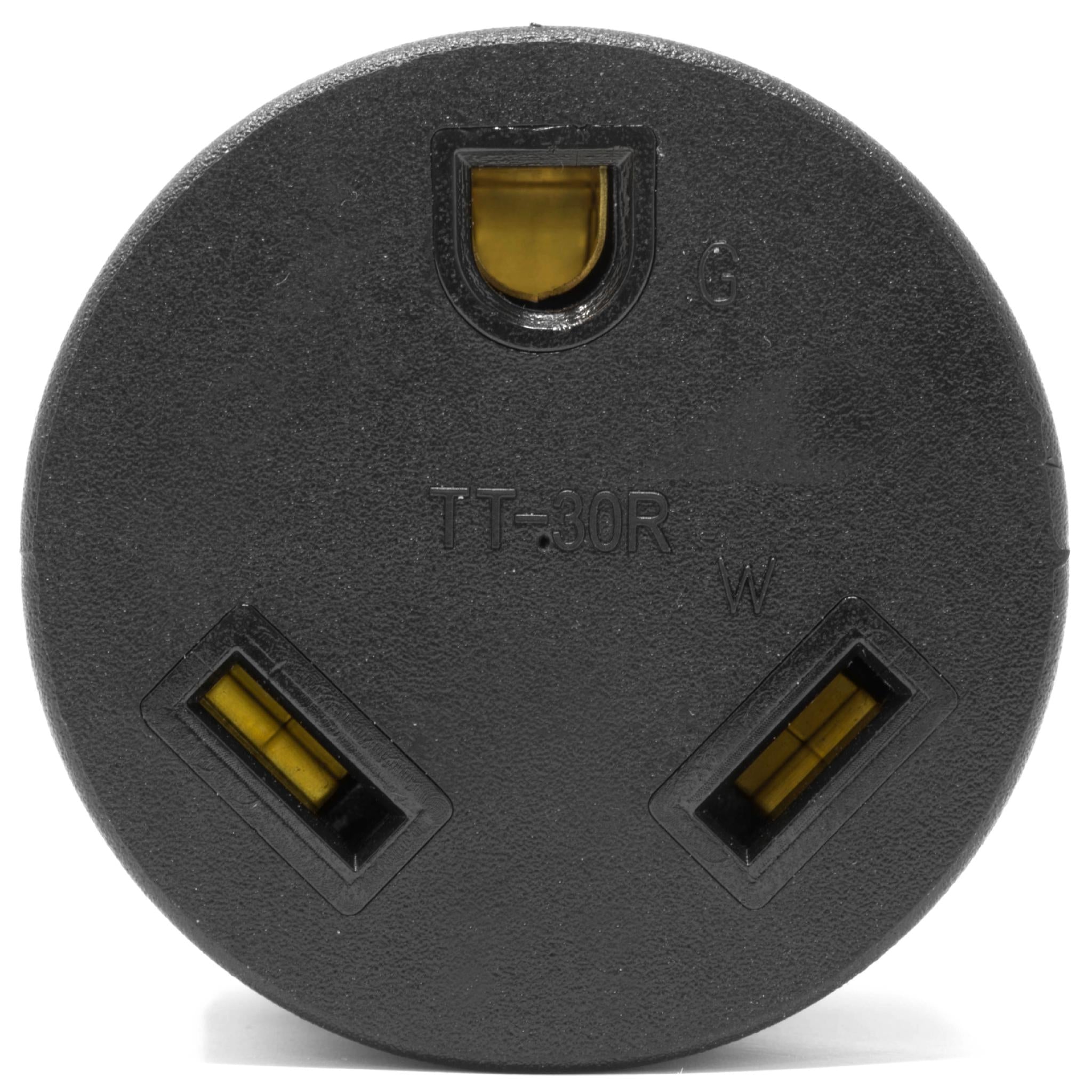 WEN GNA030 120V 30 Amp 3600 Watt Generator to RV Adapter - NEMA L5-30P Twist Lock Plug to TT-30R RV Outlet Converter | Perfect for Camping, RV Trips & Emergency Power Backup