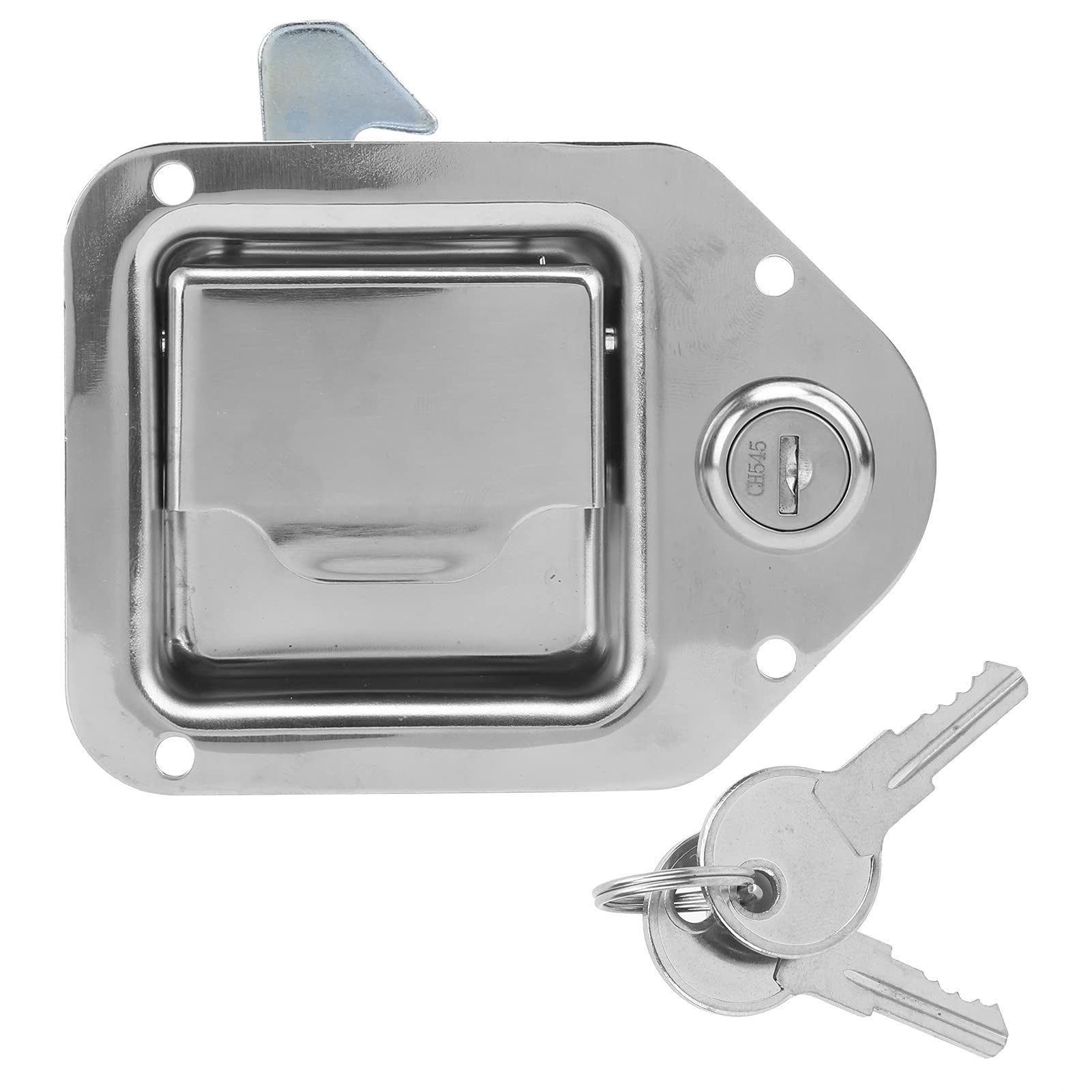 Stainless Steel T-Shaped Car Door Lock Kit with 2 Keys - Replacement for Metal Power Distribution Cabinets & Toolboxes - Secure Your Electrical Enclosures & Storage Boxes