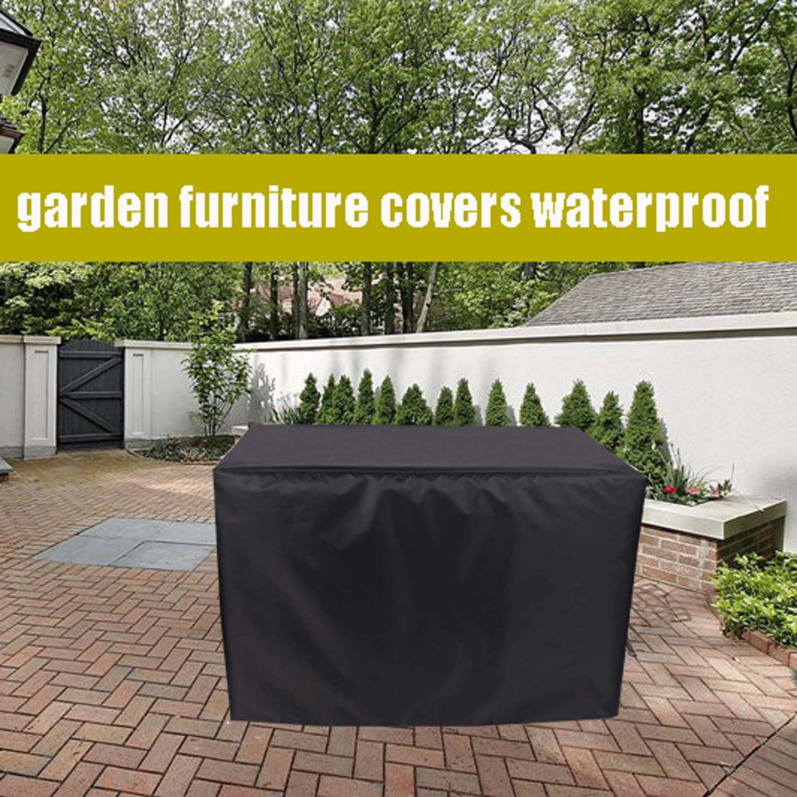 16x14x10 Inch Heavy Duty Waterproof Patio Furniture Cover - 420D Outdoor Table Protector for Rain, Snow & Winter Weather - Perfect for Garden, Deck & Backyard Furniture Protection