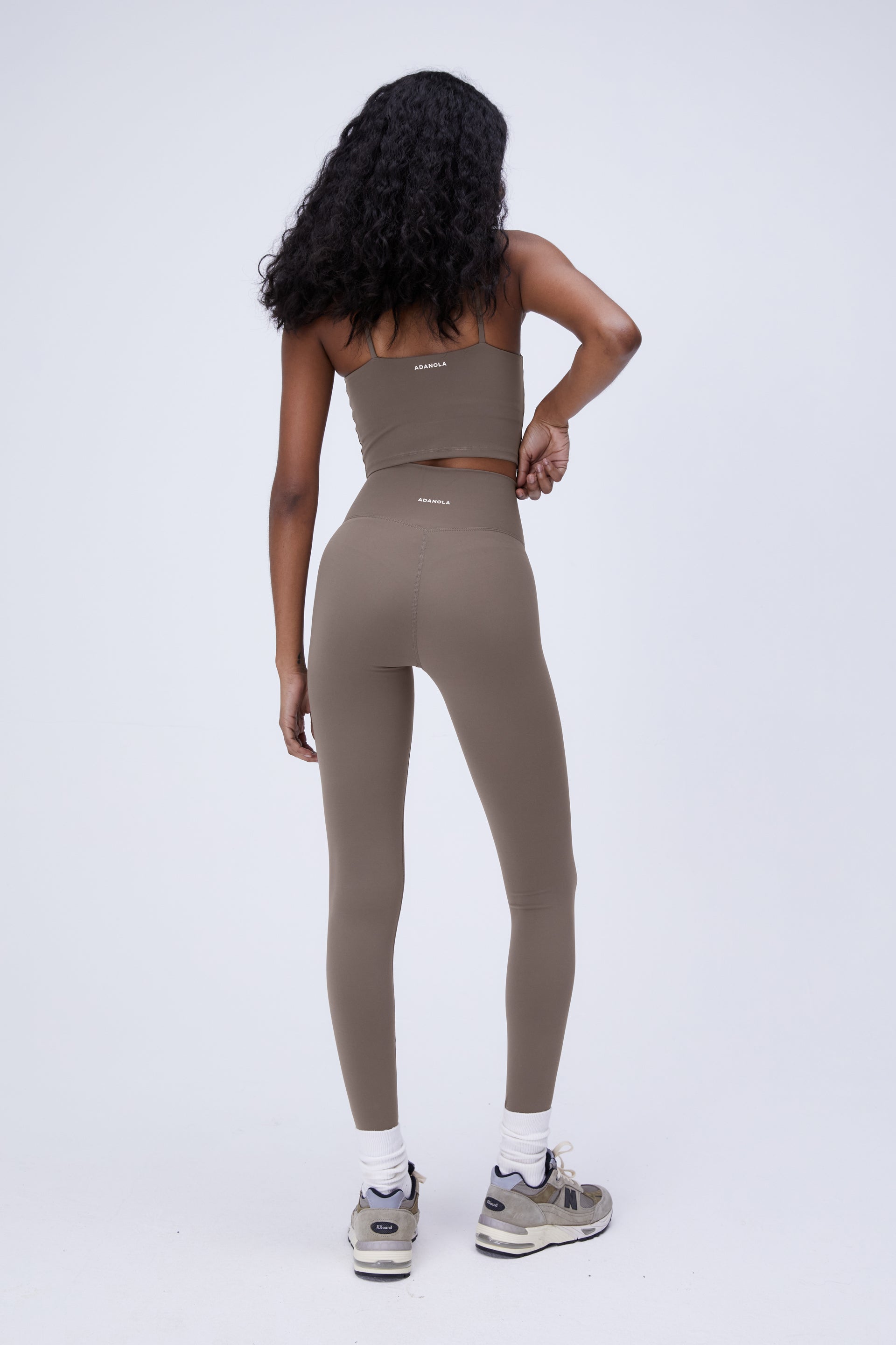 Premium High-Waisted Yoga Leggings for Women - Cocoa Brown - Comfortable & Stretchy Workout Pants for Gym, Running & Lounge Wear