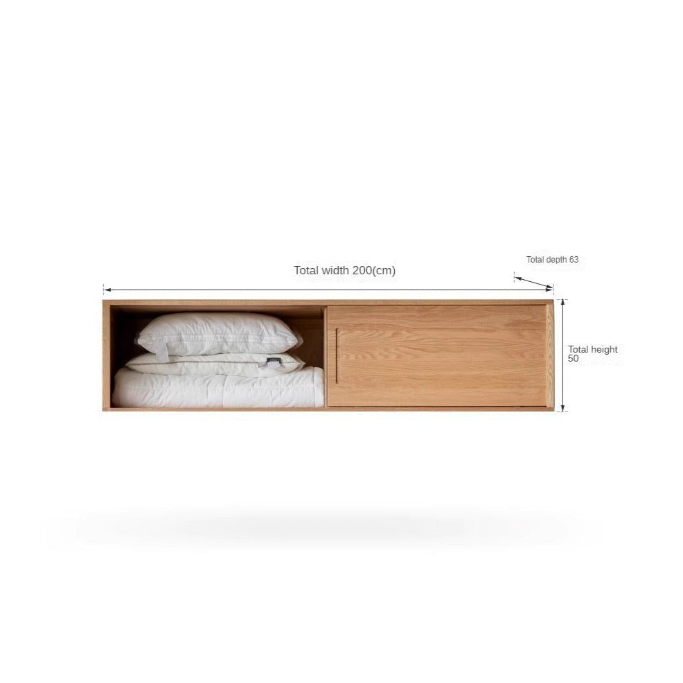 Solid Oak Wood Sliding Door Wardrobe Closet - Modern & Durable Storage for Bedroom, Living Room, or Walk-In Closet Organization