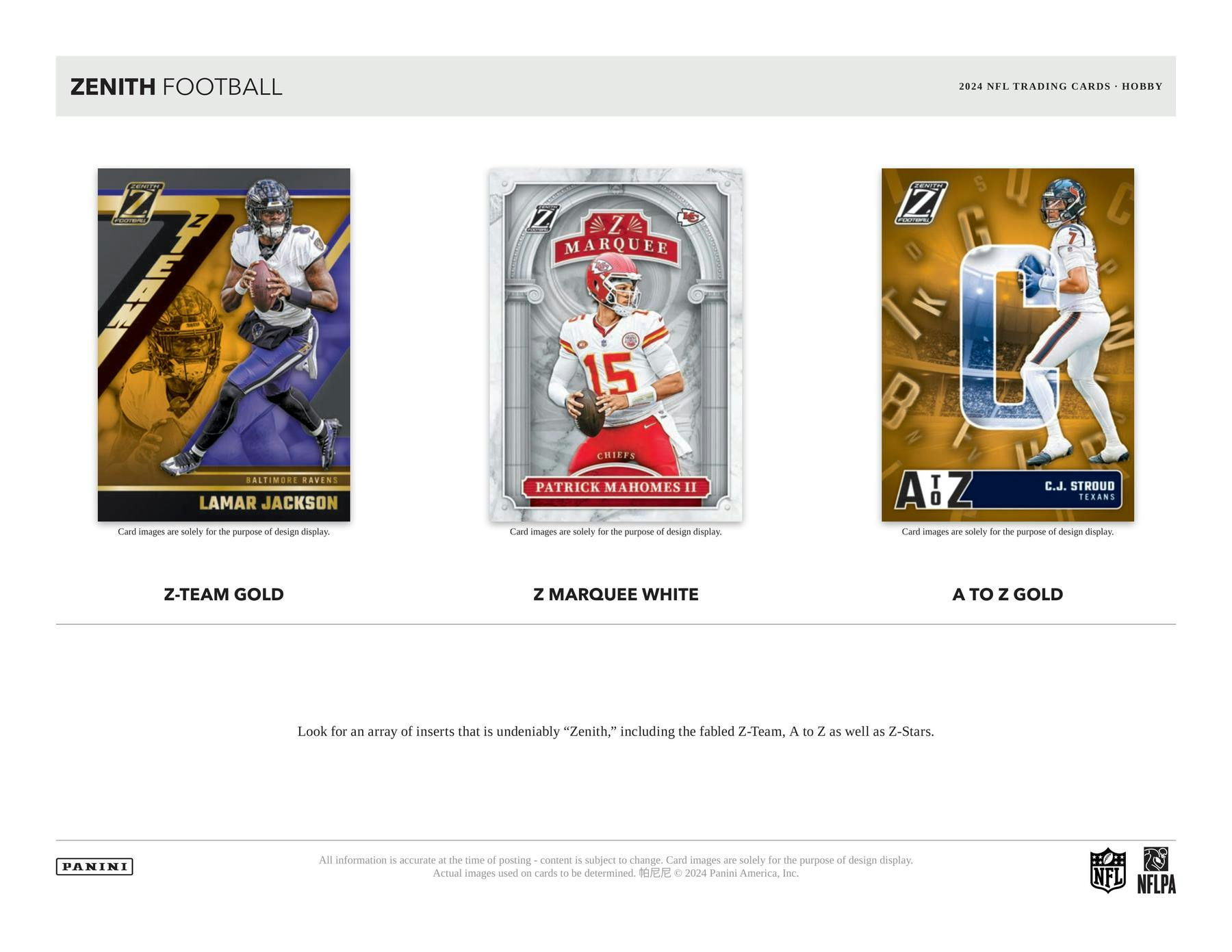 2024 Panini Zenith Football Hobby Box - 24 Packs with Autographs & Memorabilia Cards - Collectible Trading Cards for NFL Fans - Perfect for Collectors, Investors & Fantasy Football Enthusiasts