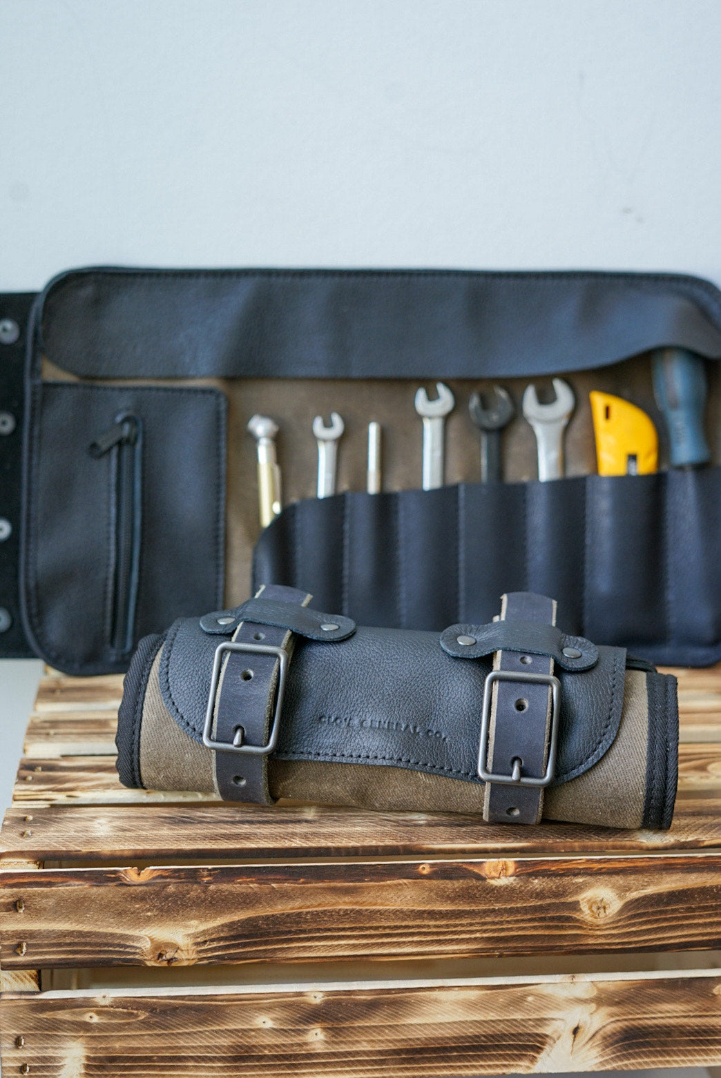Durable Tool Roll (Field Tan & Black) - Perfect for Mechanics, DIY Enthusiasts & Outdoor Adventures