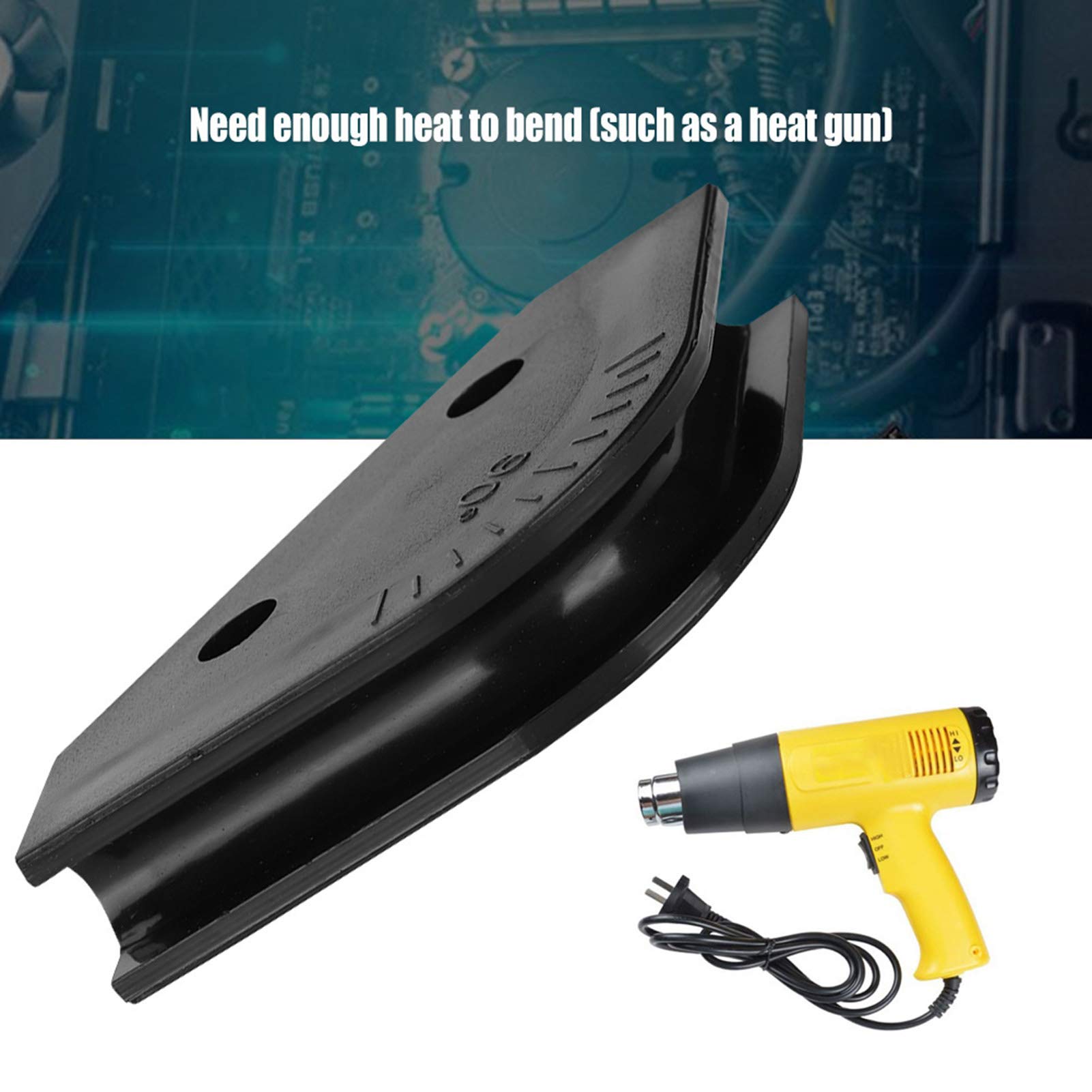 EXCLUZO 3Pcs 12mm OD Tube Bending Tool Kit - 45/90/180 Degree Rigid Tube Bender Molds for Acrylic & Hard Plastic Pipes - Perfect for Plumbing, DIY Projects & Crafting