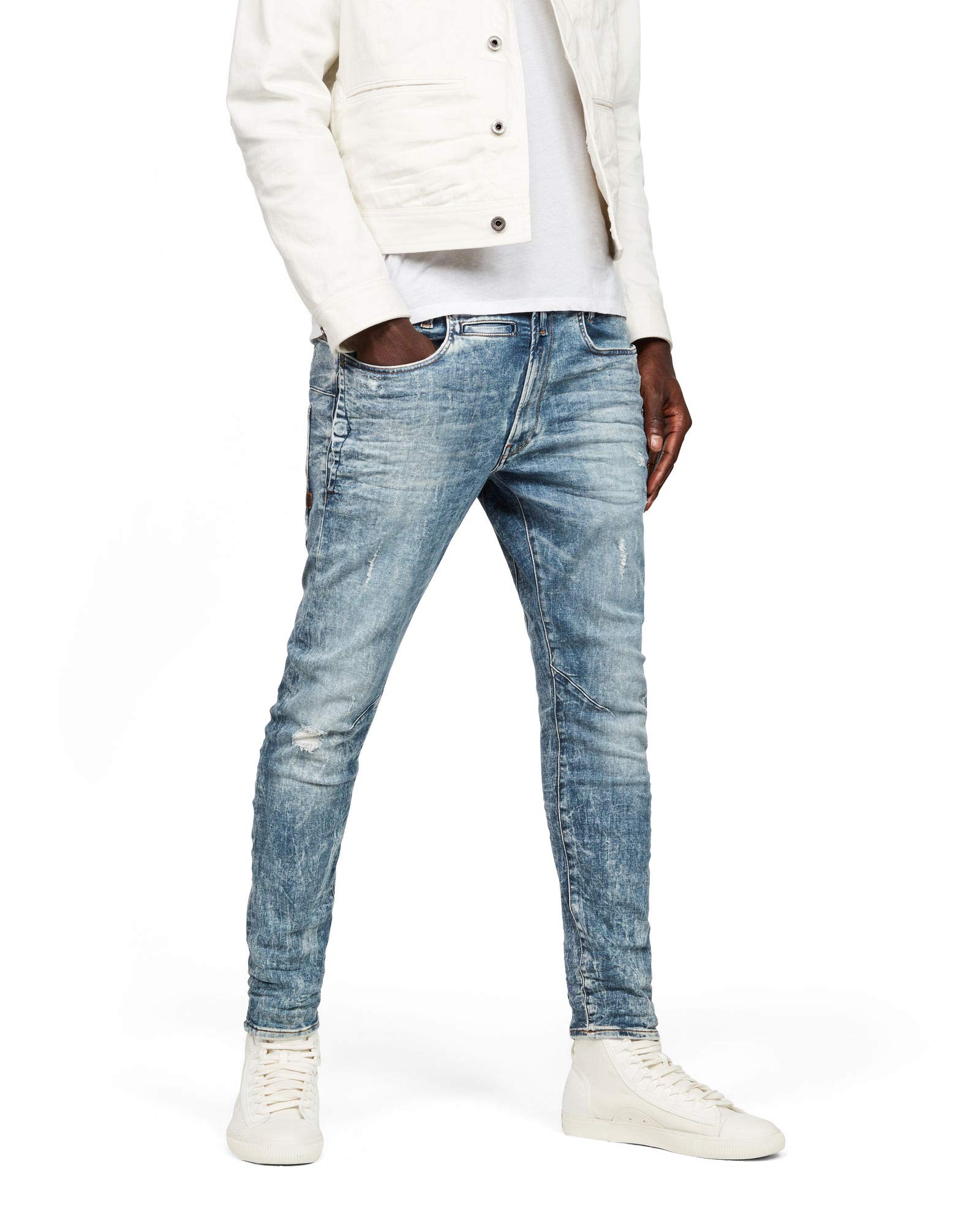 G-Star Raw Men's D-STAQ 3D Slim Fit Jeans | Premium Denim Pants for Men | Perfect for Casual Wear, Night Out & Street Style