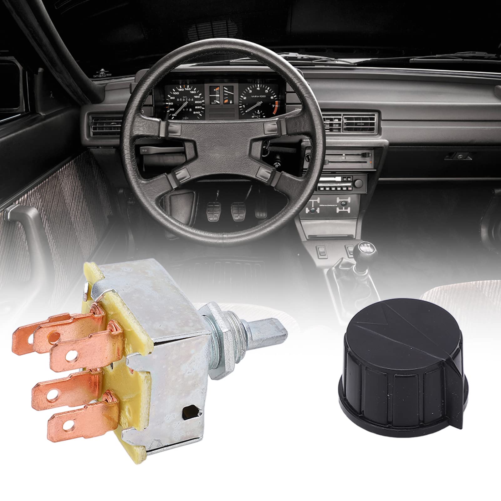 3-Speed Blower Switch Rotary AC Replacement for Freightliner Trucks & RVs - Heavy Duty HVAC Control for Cab Comfort
