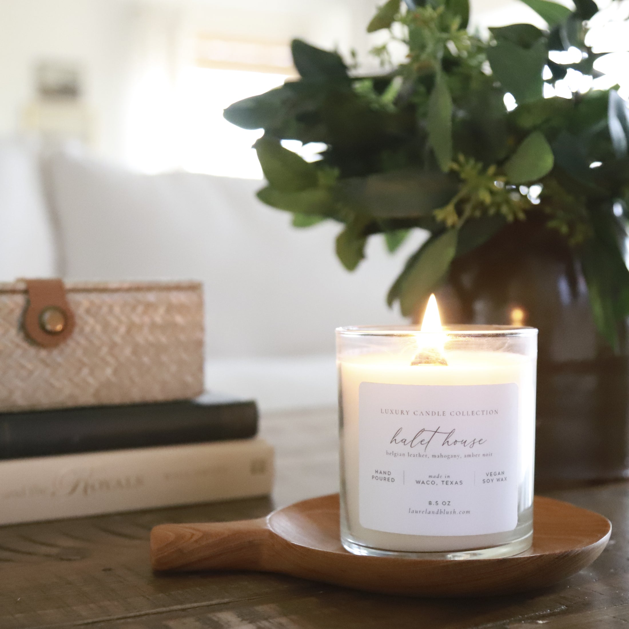Halet House Scented Candles - Natural Soy Wax Candles for Home, Relaxation & Gifts - Perfect for Bedroom, Bathroom & Yoga Meditation