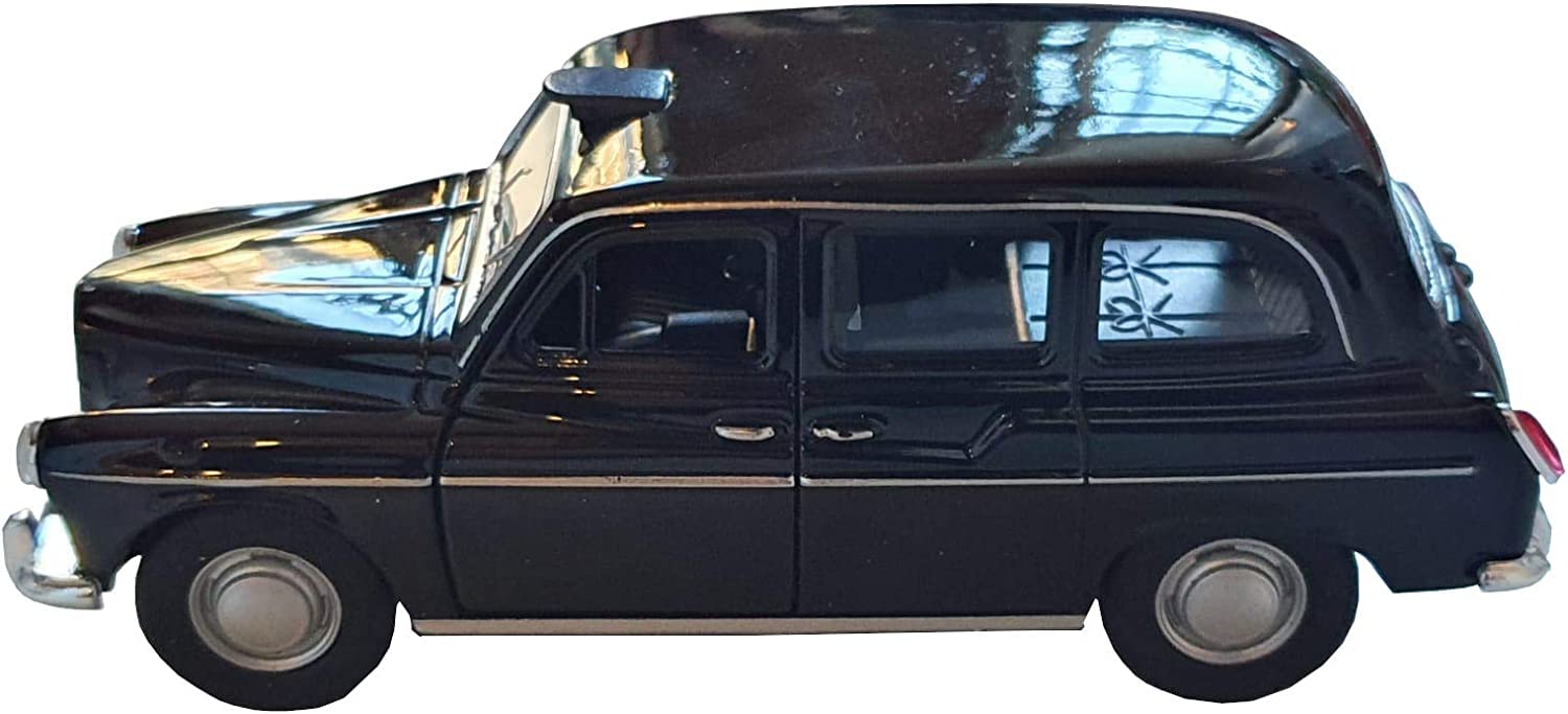 1:24 Scale Diecast Metal London Taxi Toy Car - Pull Back & Go Action Vehicle for Kids Collection & Gift (Perfect for Birthday Parties, Christmas Gifts & Display)    1:24比例合金伦敦出租车玩具车-回力动作车模型（适合生日派对、圣诞礼物及展示收藏）