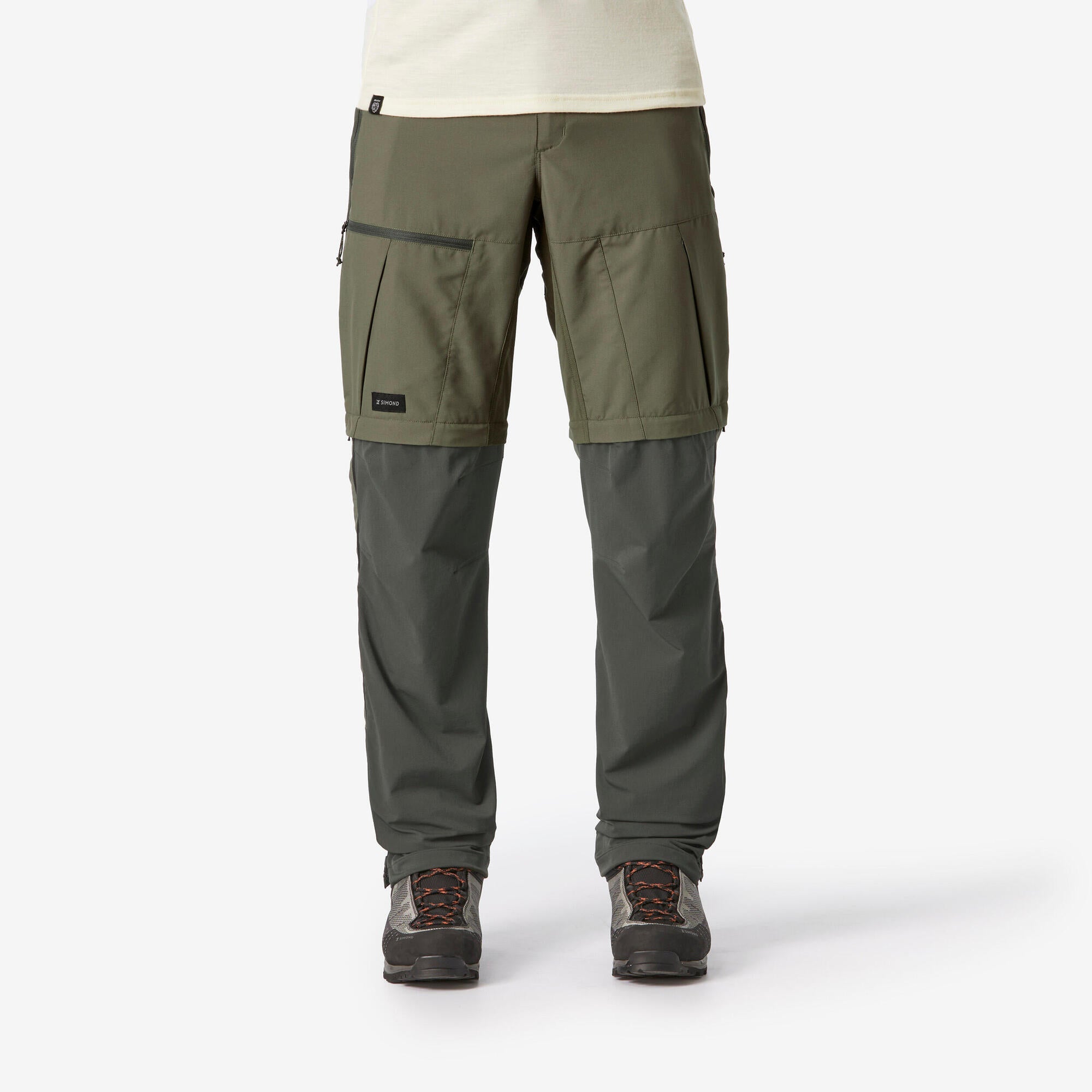 Simond Forclaz Men's MT500 2-in-1 Convertible Hiking Pants - Zip-Off Outdoor Trekking Trousers for Hiking, Camping & Travel Adventures