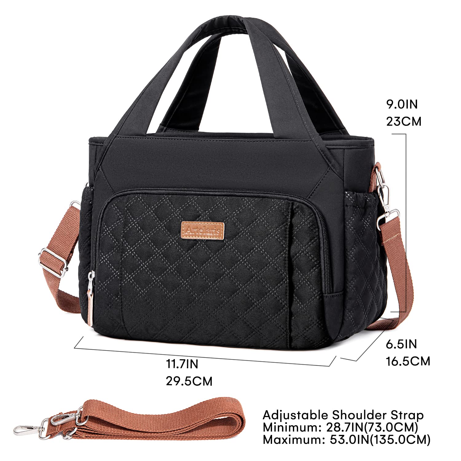 Artelaris Insulated Lunch Bag for Women - Large Leakproof Cooler Tote for Work, School & Picnics | BPA-Free Thermal Lunch Box with Adjustable Shoulder Strap | Perfect for Office, Commuting & Outdoor Activities