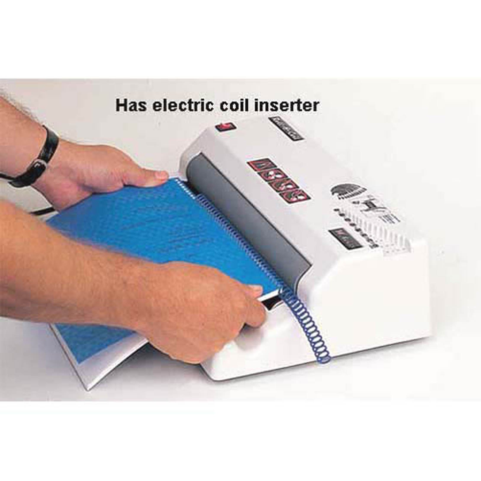 Akiles ARAC Roll@Coil Heavy Duty Electric Coil Inserter - 50mm Binding Capacity with Diameter Scale & Selector | Perfect for Office Document Binding, Booklet Making, and Professional Presentation Preparation