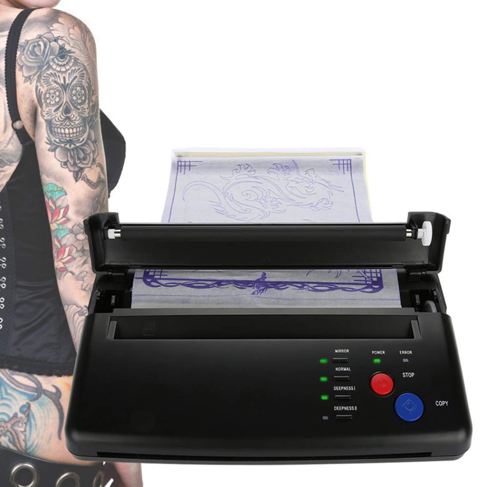Professional Tattoo Transfer Machine - FUMENG Mini Thermal Stencil Printer & Copier for Tattoo Artists | Perfect for Tattoo Studios, Home Use & Temporary Tattoo Designs