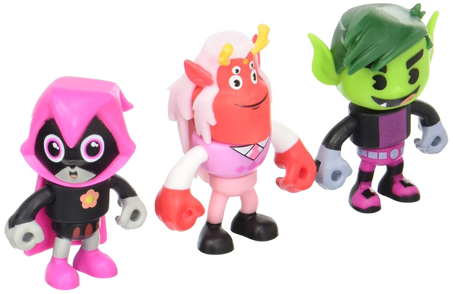 DC Comics Teen Titans GO! Mini Figures 3-Pack - Collectible Action Figures for Kids & Adults - Perfect for Display, Gifts & Superhero Playtime