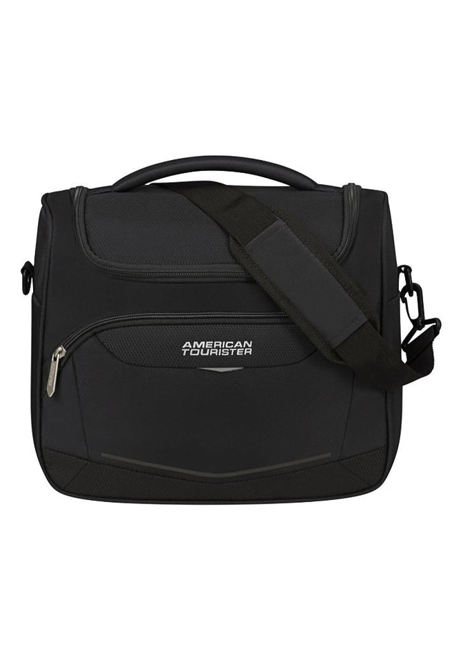 American Tourister Summerride Large Toiletry Bag for Travel - Waterproof Cosmetic Makeup Organizer with Hanging Hook, Perfect for Vacation, Gym & Business Trips