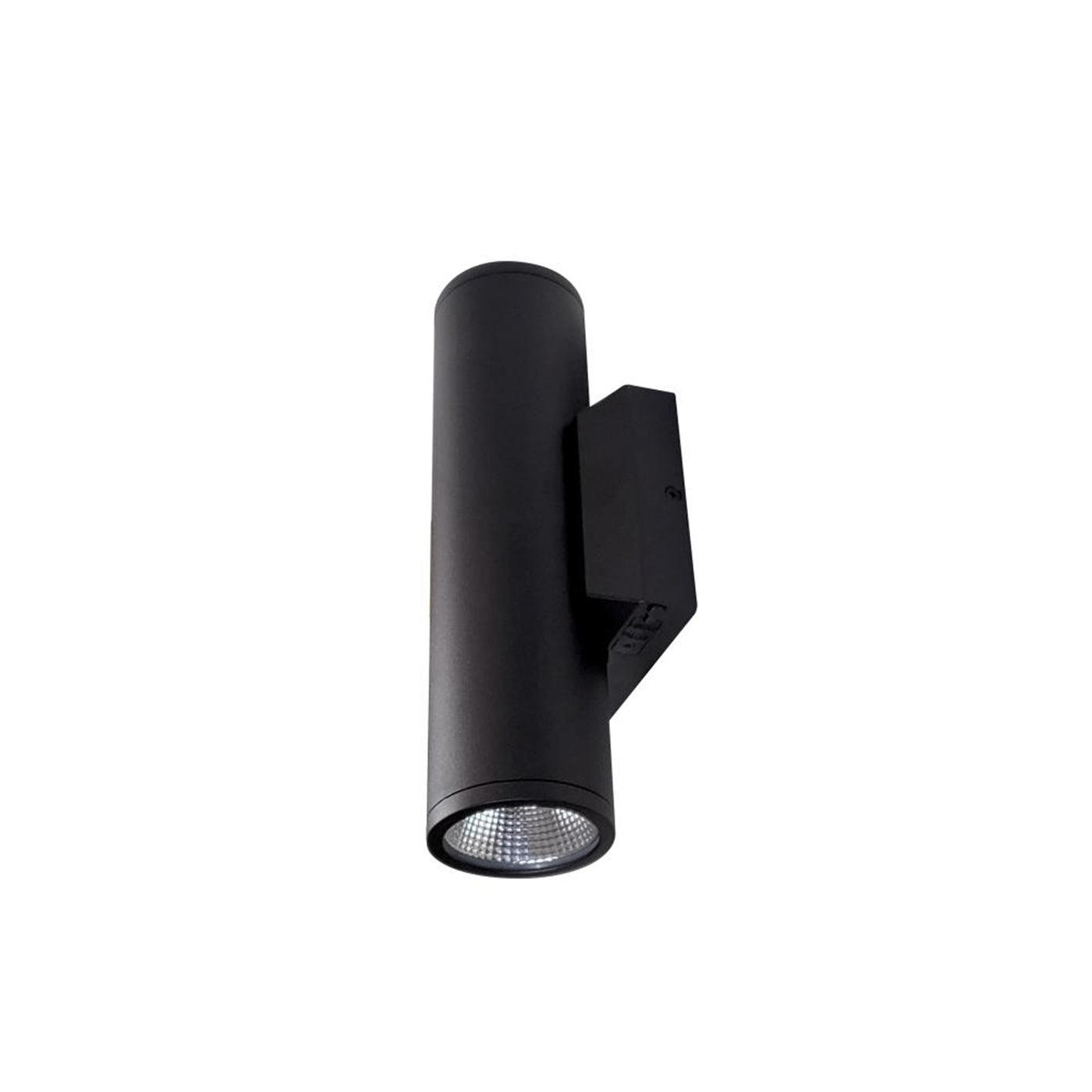 12-In-2 LED Outdoor Wall Sconce Light Fixture - Up/Down Bronze Finish for Patio, Garden & Porch Lighting