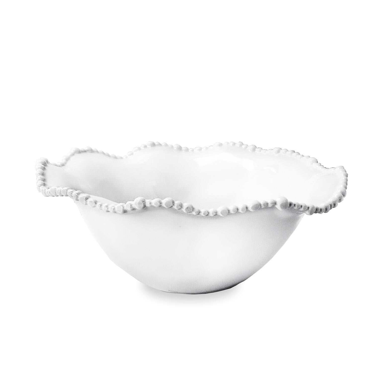 Beatriz Ball VIDA Alegria Medium Bowl - Elegant Glass Serving Bowl for Salads, Fruits, and Desserts - Perfect for Parties, Entertaining, and Home Decor