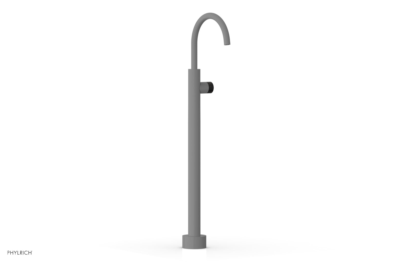 Premium BASIC II Tall Floor Mount Tub Filler with Elegant Marble Handle - Model 230 47 02 - Perfect for Modern Bathrooms & Luxury Spa Retreats
