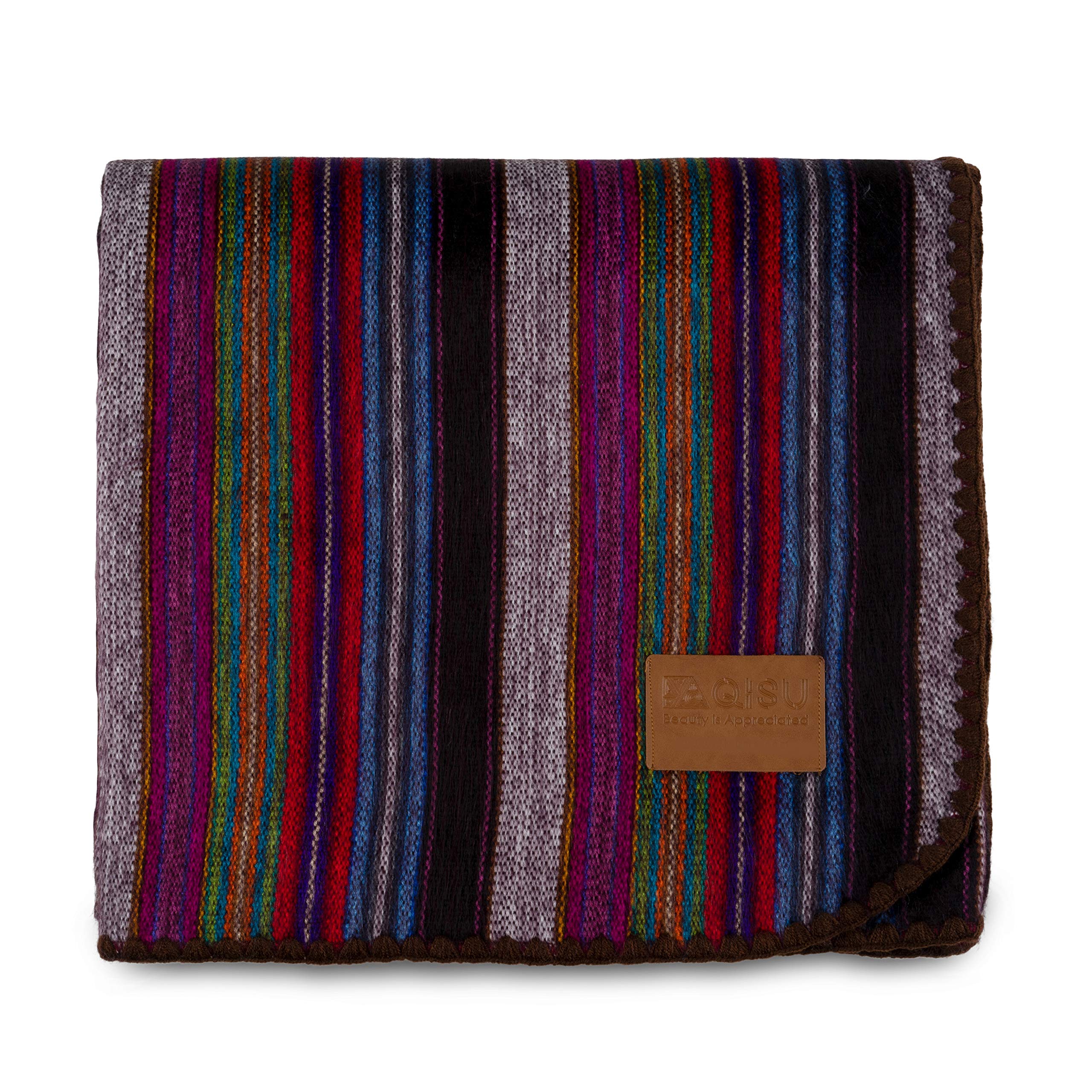 Premium Alpaca Wool Blanket Throw - 85