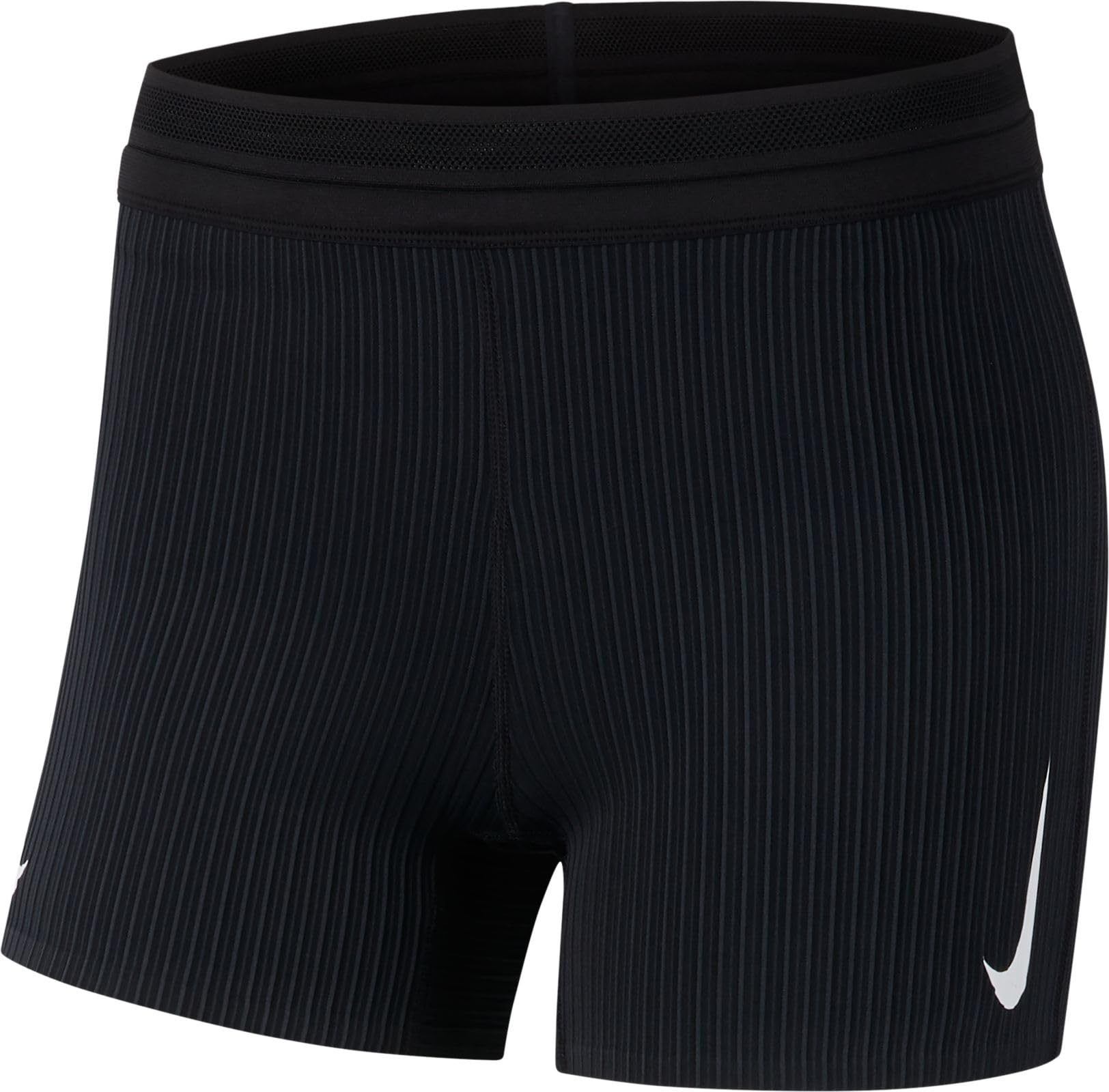 Nike AeroSwift Women's Running Shorts - Breathable High-Waist Workout Shorts for Yoga, Gym & Training - Black Athletic Shorts for Women
