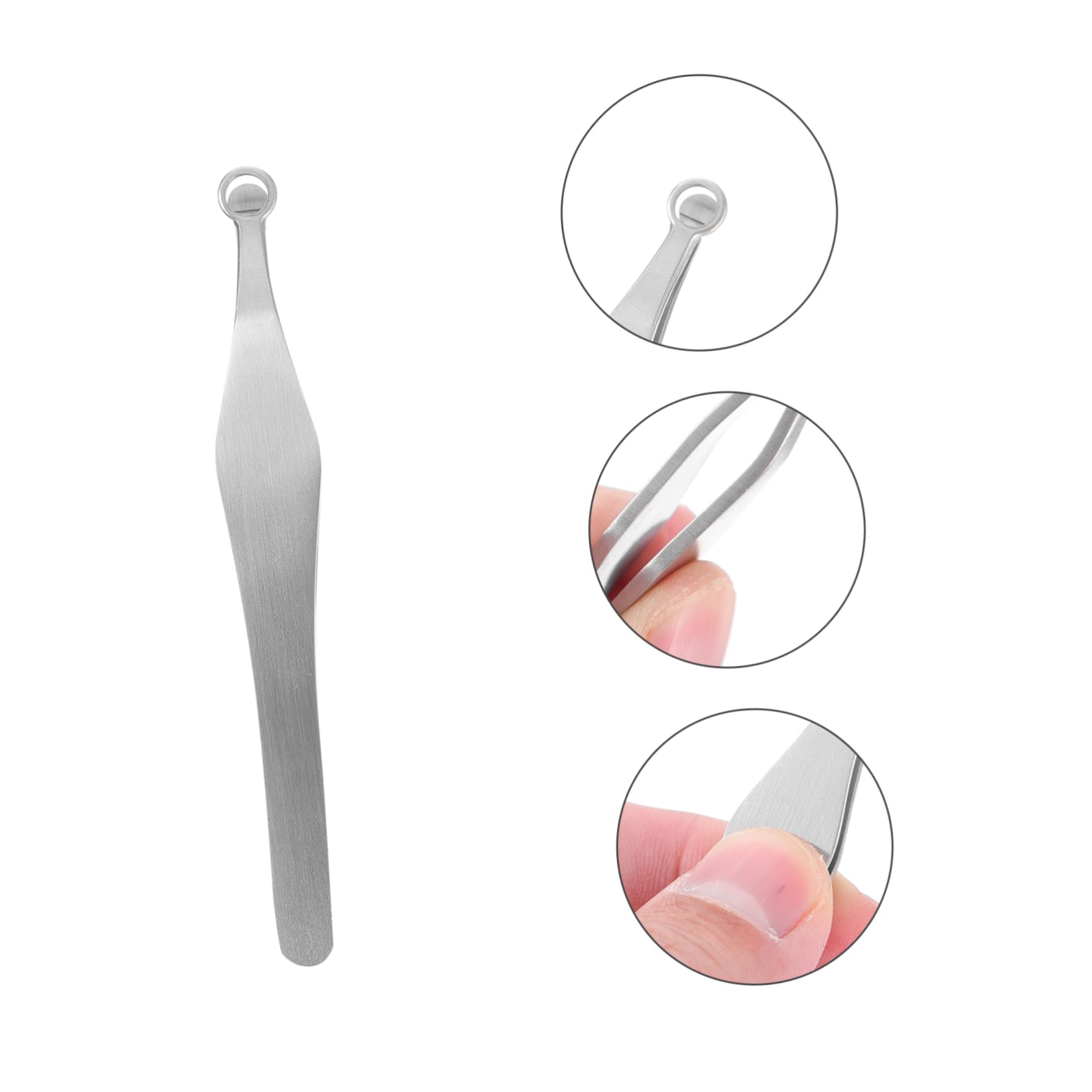 Beavorty 2 Pack Stainless Steel Nose Hair Trimmer & Tweezer Set - Precision Grooming Tool for Men, Painless Nasal Hair Removal - Perfect for Travel, Home, and Personal Care Routine