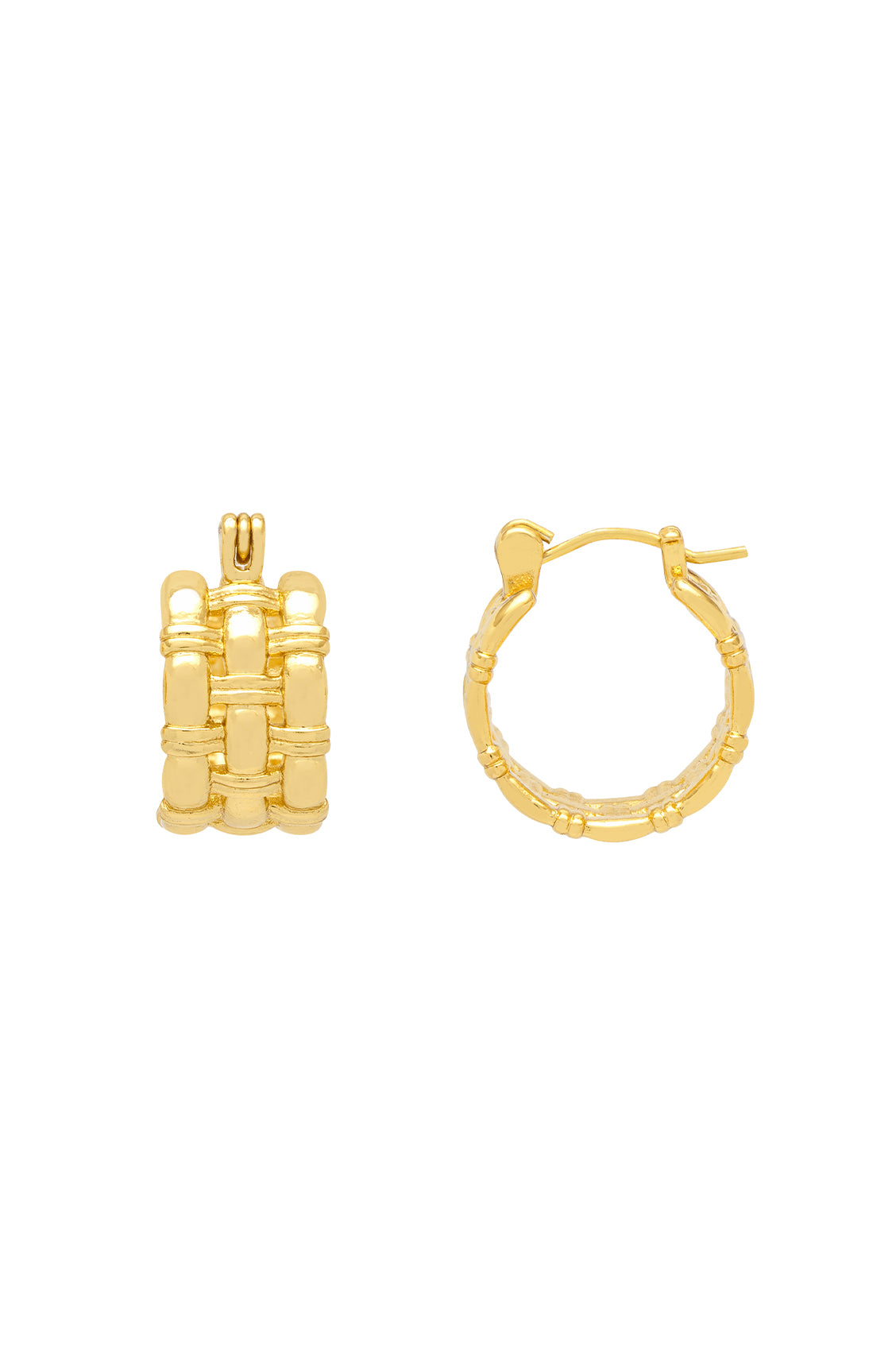 Chunky Woven Hoop Earrings for Women - Trendy Boho Statement Jewelry - Perfect for Parties, Weddings & Everyday Wear