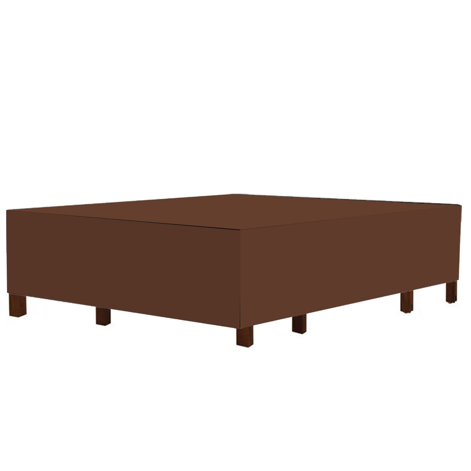 **52x52x30in Waterproof & Windproof Heavy Duty Rattan Patio Furniture Cover - 4200D Oxford Fabric, Rip-Proof Square Garden Furniture Covers for Outdoor Use, Backyard, Deck & Poolside Protection**