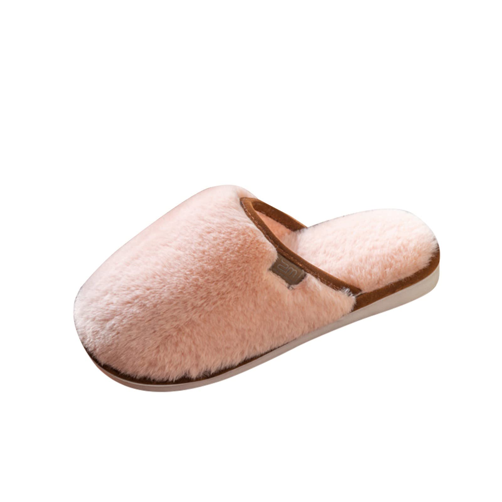 Women's Warm Fluffy Plush Bootie Slippers - Indoor/Outdoor Winter House Shoes for Comfort & Coziness - Perfect for Lounging at Home, Running Errands & Cold Weather Wear