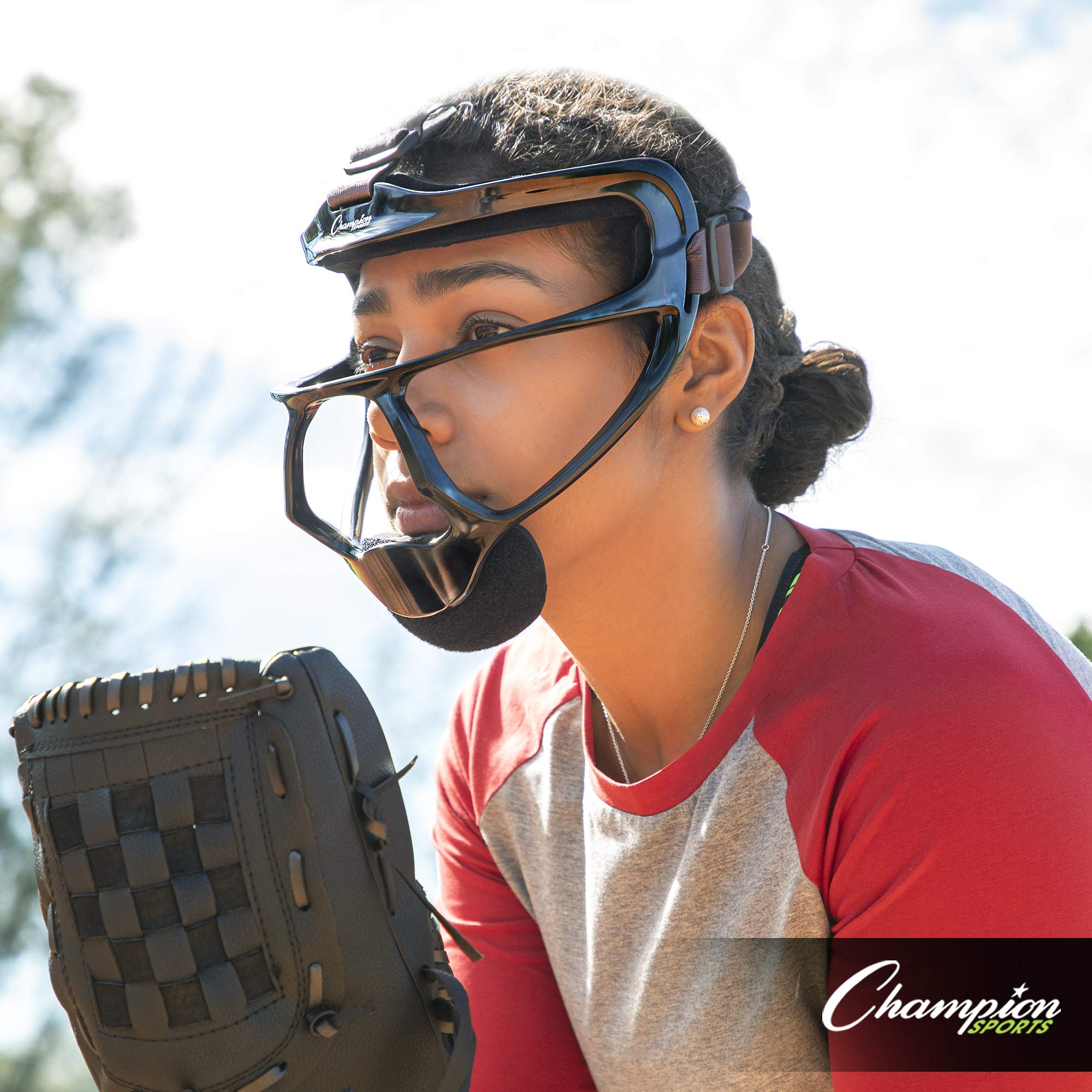 Champion Sports Magnesium Softball Face Mask - Lightweight Protective Gear for Baseball & Softball Players - Perfect for Training, Games & Safety Protection