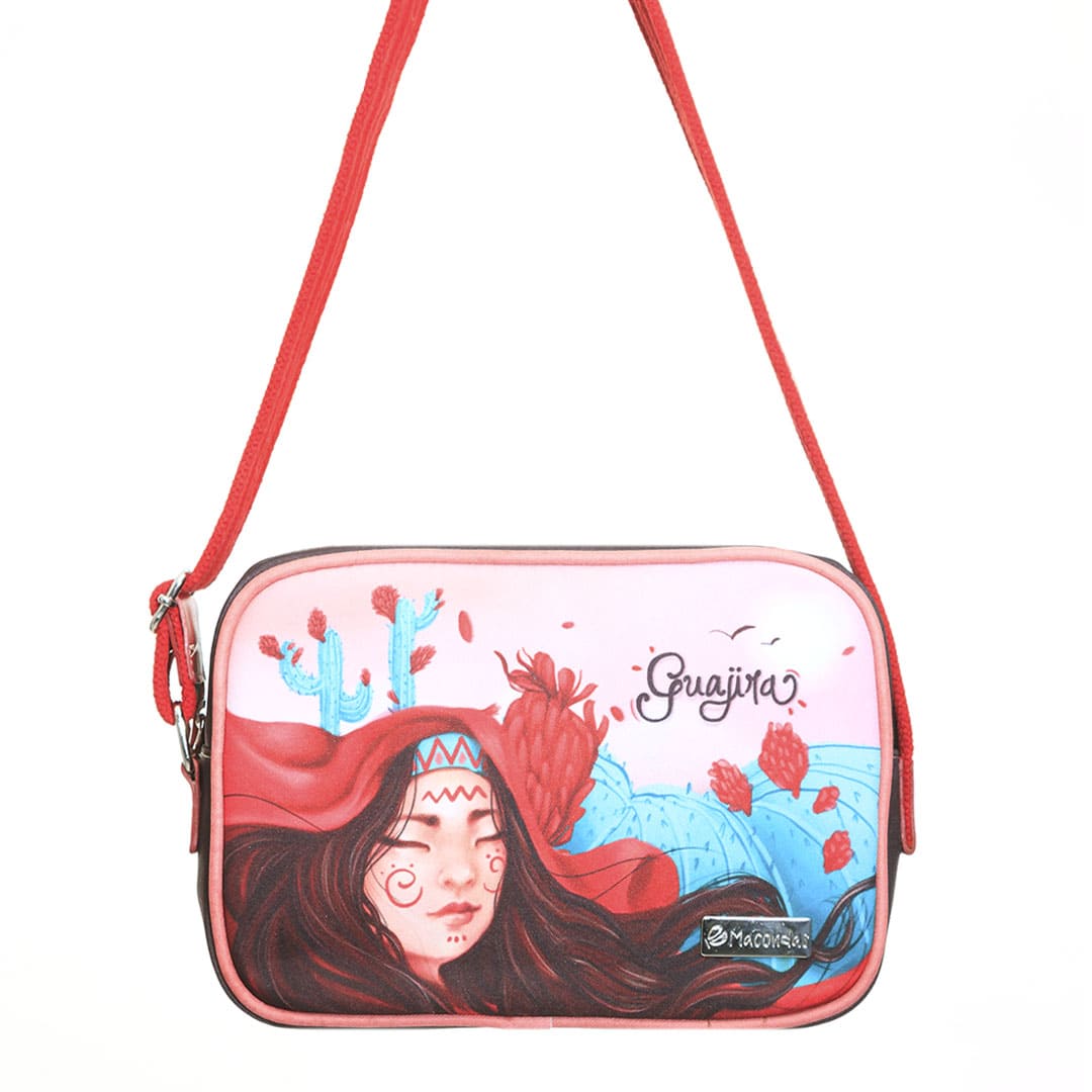 Hands-Free Guajira Crossbody Bag by Macondas - Stylish & Convenient for Travel, Shopping, and Everyday Use