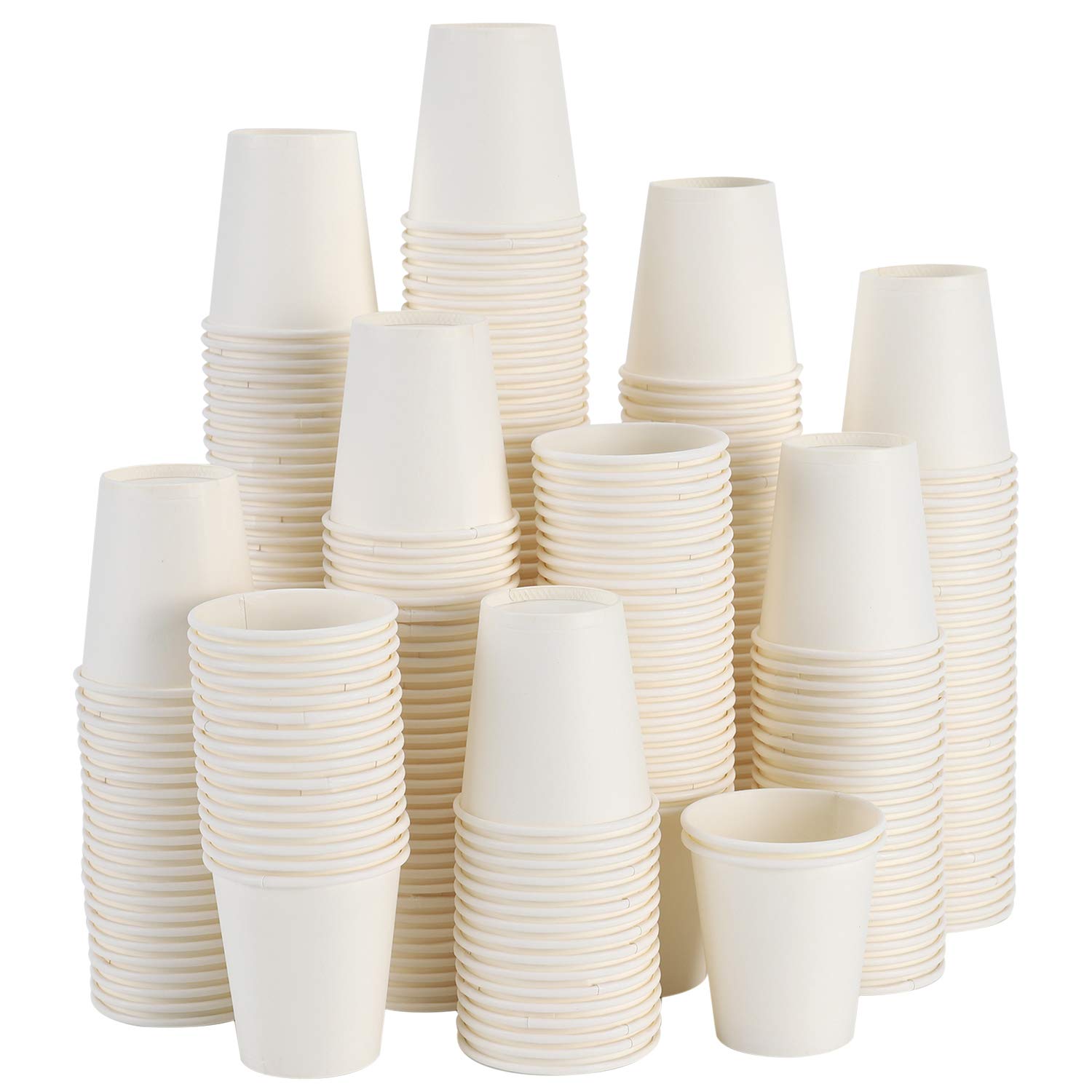 3oz Disposable Paper Cups - 100 Pack Small Bathroom Cups for Mouthwash, Rinse & Dental Care | Perfect for Home, Office, Hotel & Healthcare Facilities