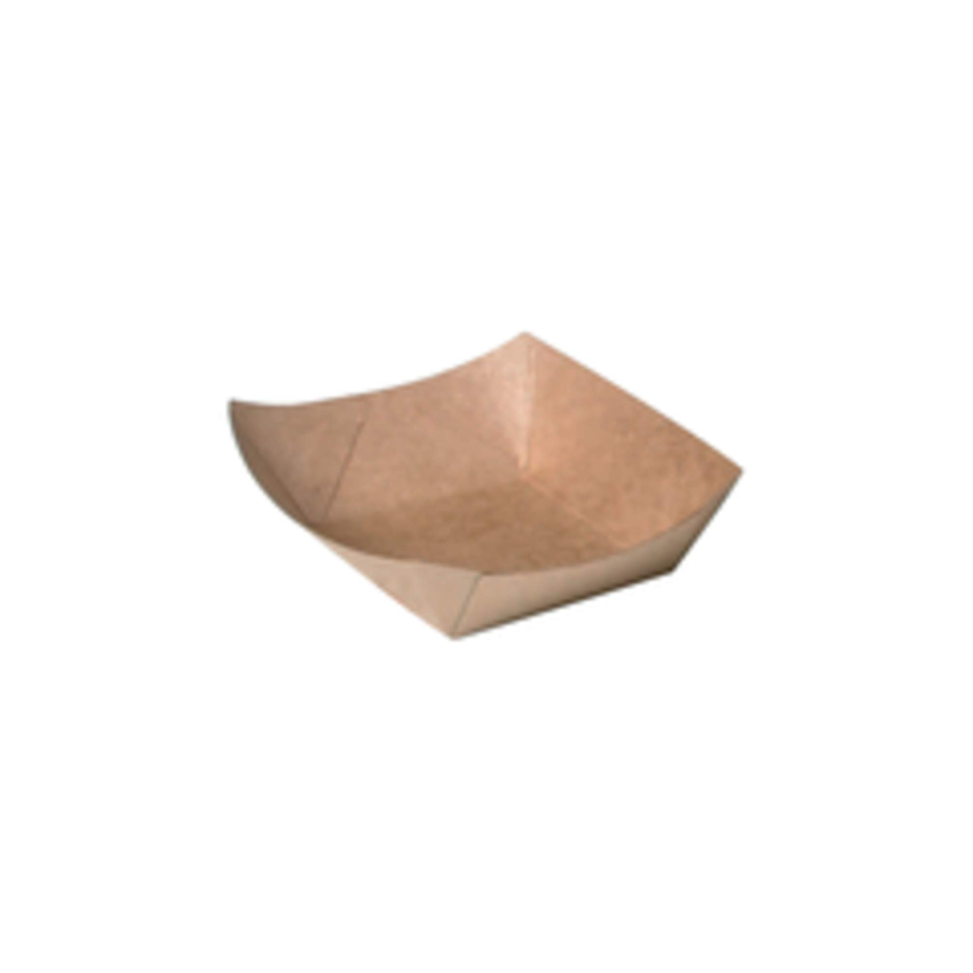 Eco-Friendly Disposable Brown Kraft Paper Food Boats (3.4 oz, 4.5