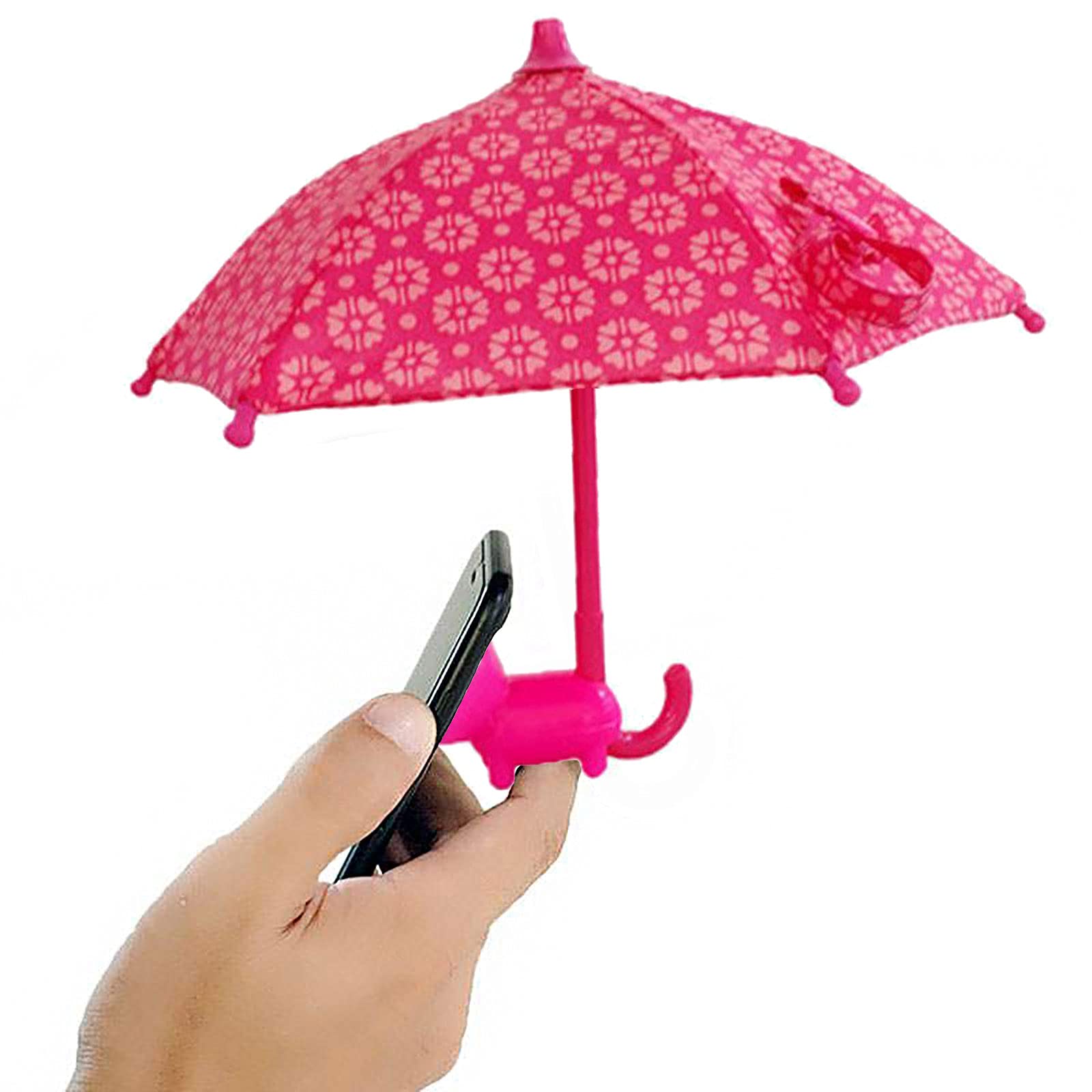 Universal Adjustable Phone Umbrella with Suction Cup Stand - Sun Shade Cover & Piggy Phone Holder for Outdoor Use | Perfect for Beach, Poolside, and Summer Activities