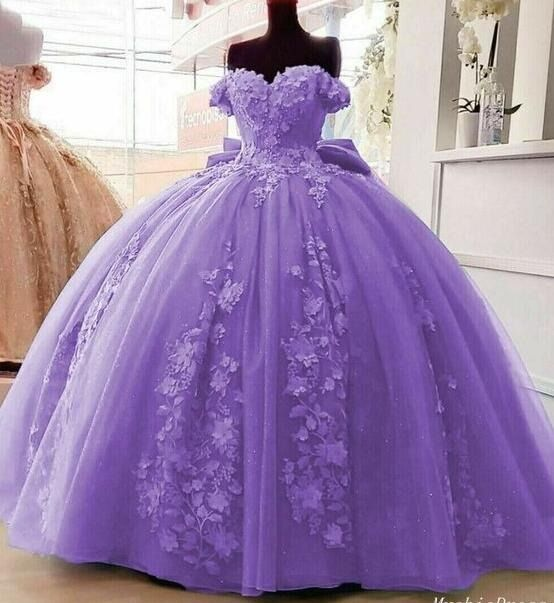 Elegant Off-The-Shoulder Purple Prom Dress Ball Gown for Sweet 16 Birthday Party | Formal Evening Gown for Homecoming, Quinceañera & Special Occasions